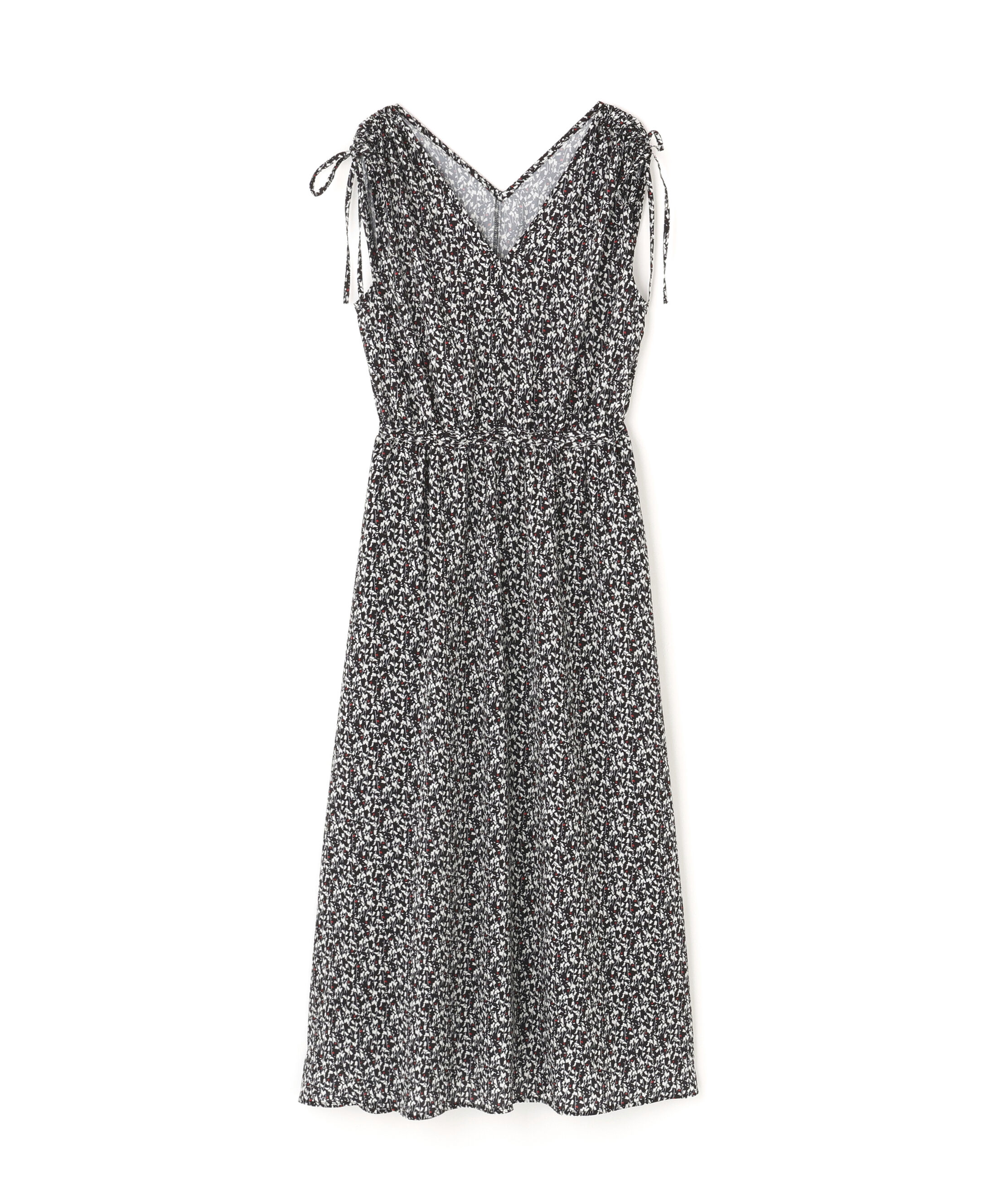  「フラワープリントノースリーブワンピース」|ワンピース|