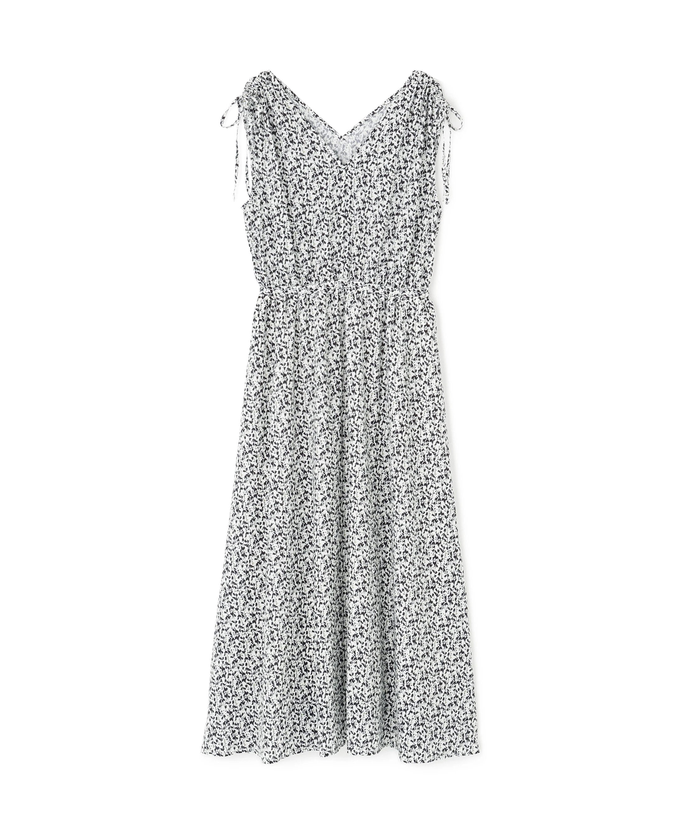  「フラワープリントノースリーブワンピース」|ワンピース|