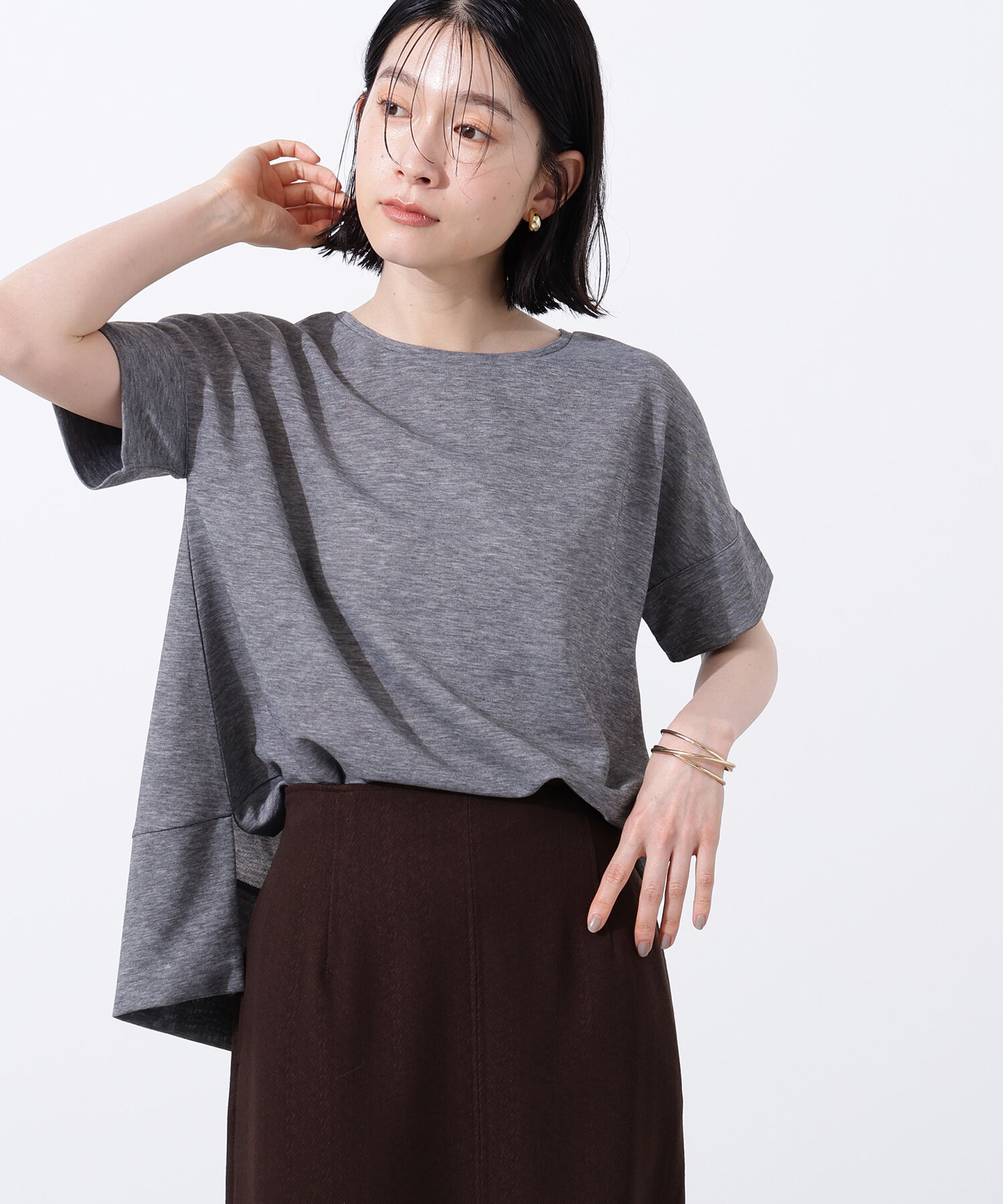  「シアーボクシーカットソー」|Tシャツ・カットソー|