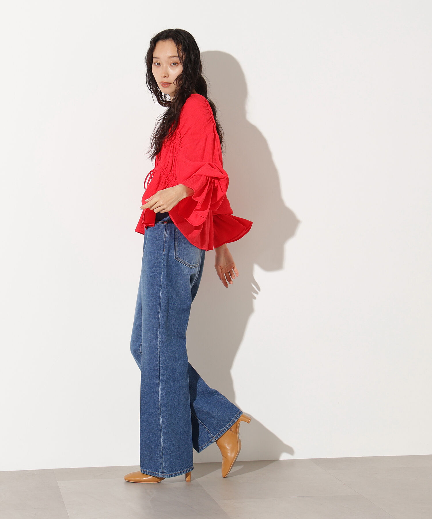  「センタープレスフレアデニムパンツ」|その他|