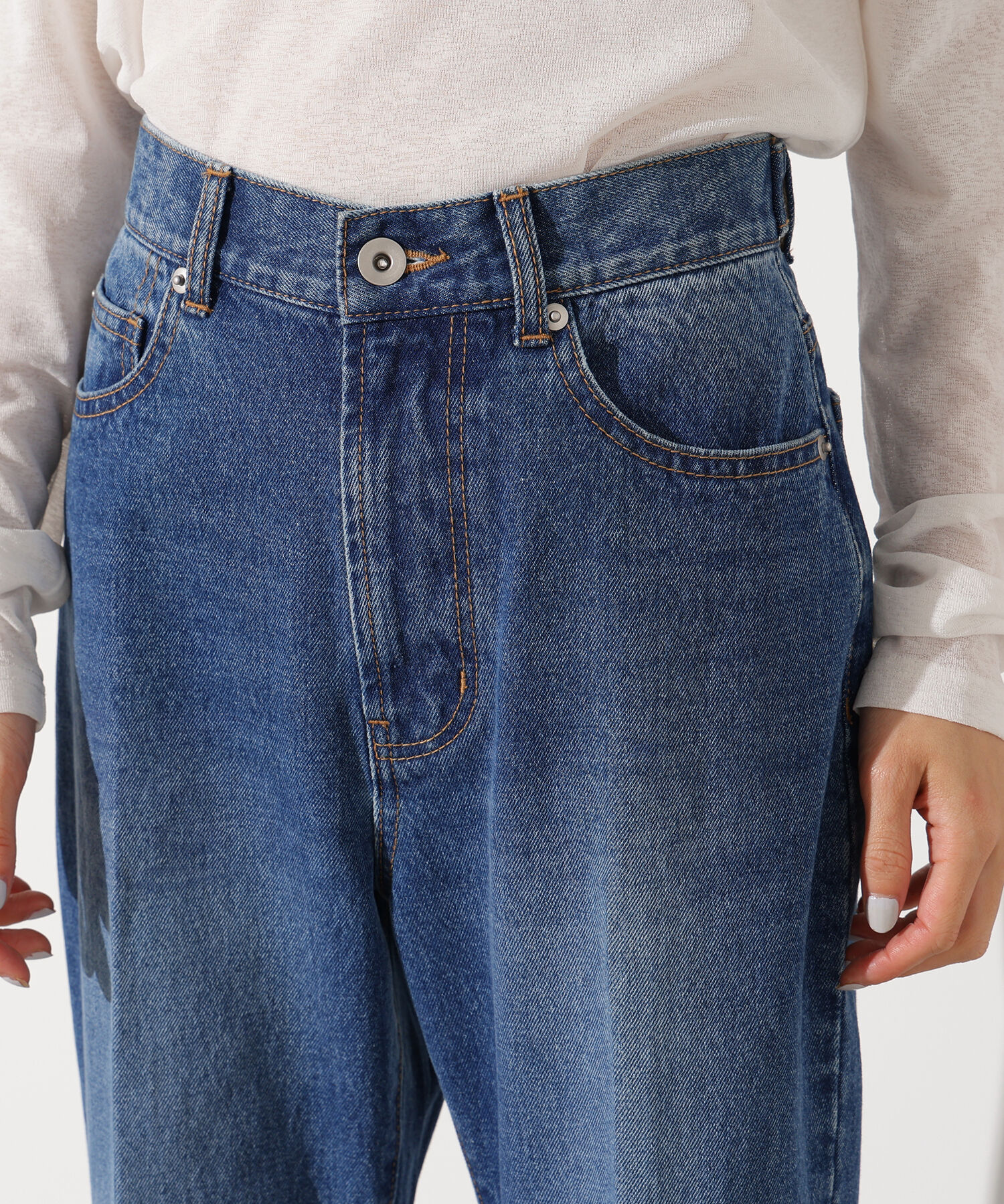  「センタープレスフレアデニムパンツ」|その他|