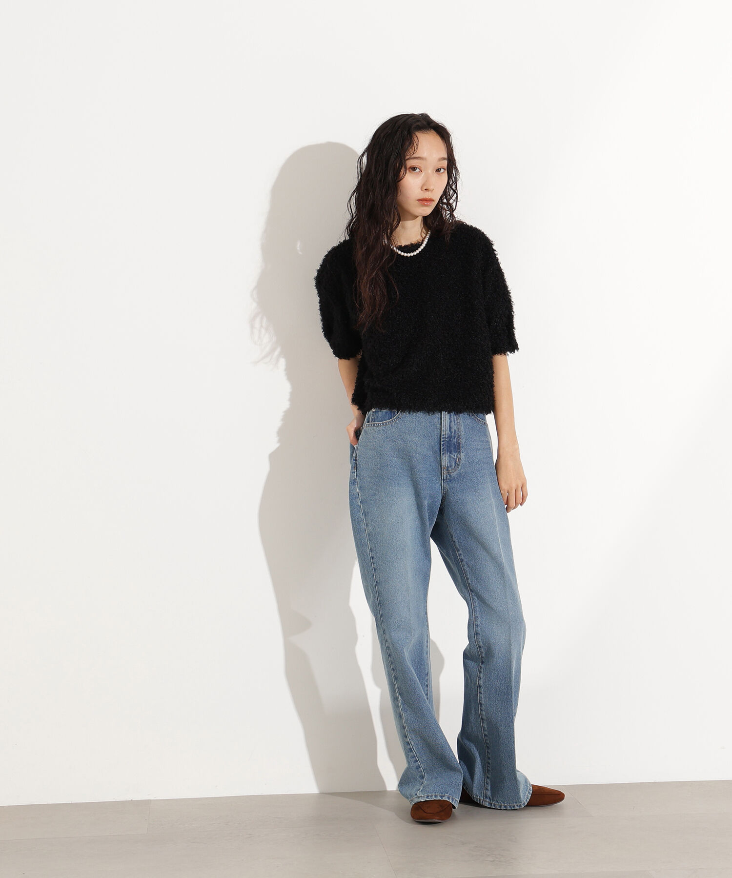  「センタープレスフレアデニムパンツ」|その他|