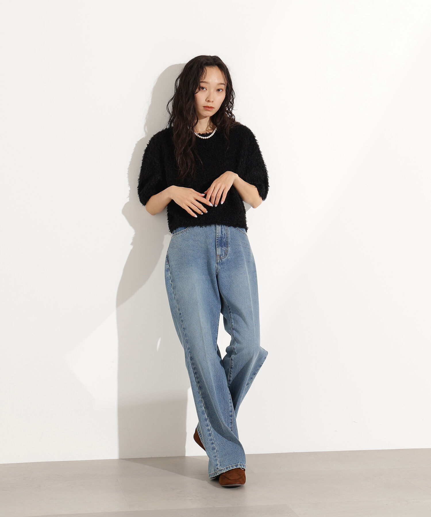  「センタープレスフレアデニムパンツ」|その他|