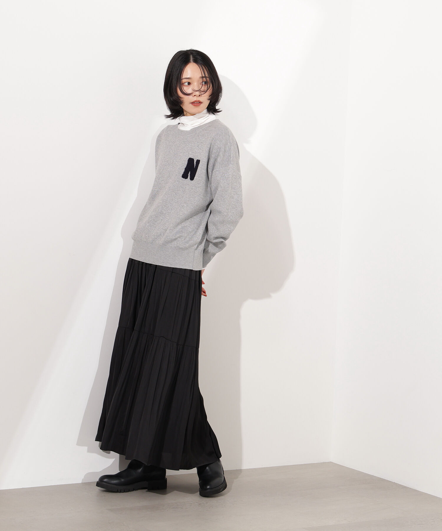  「ティアードロングスカート」|スカート|