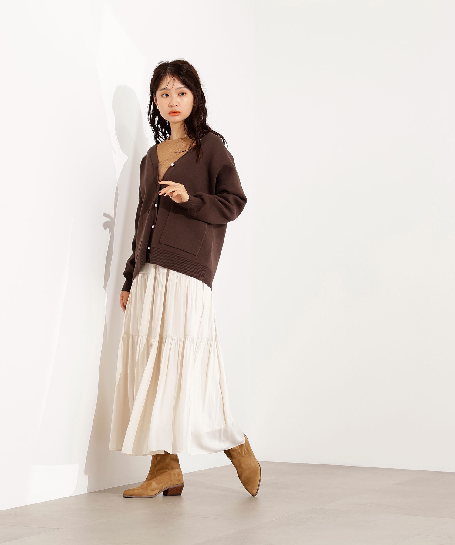  「ティアードロングスカート」|スカート|