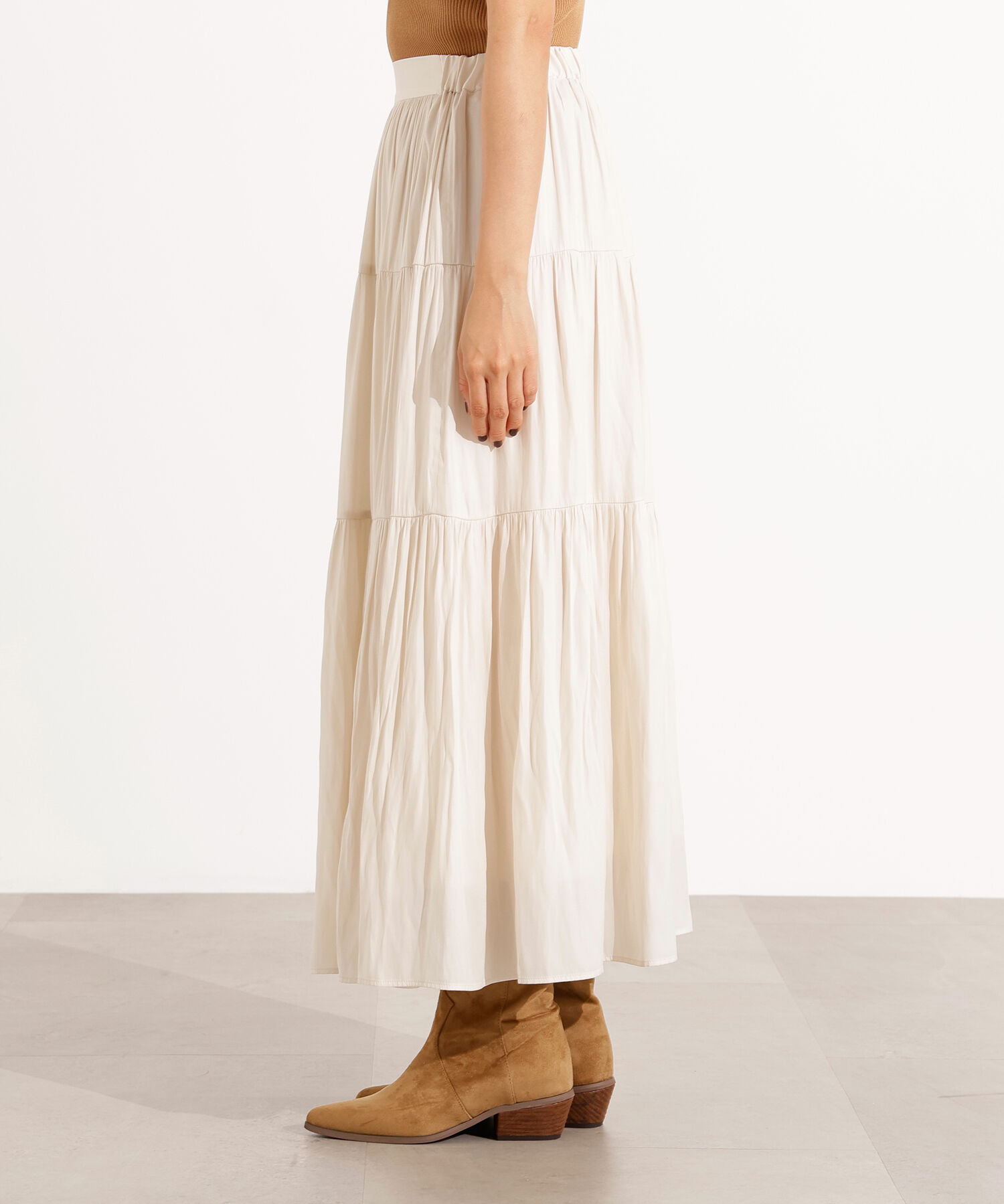  「ティアードロングスカート」|スカート|