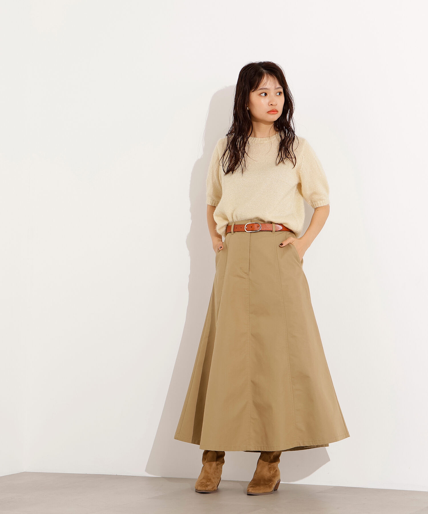  「フレアチノスカート」|スカート|