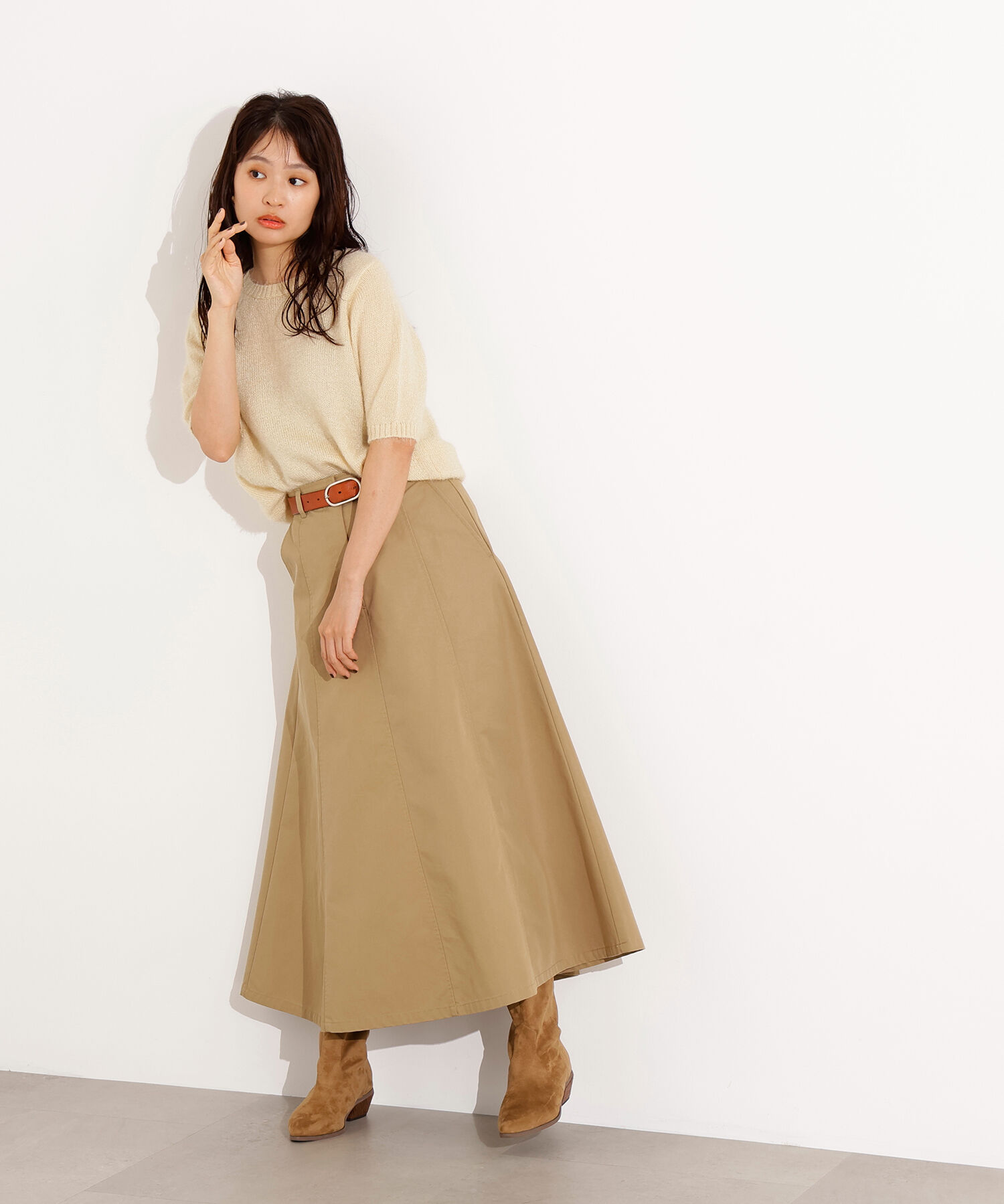  「フレアチノスカート」|スカート|