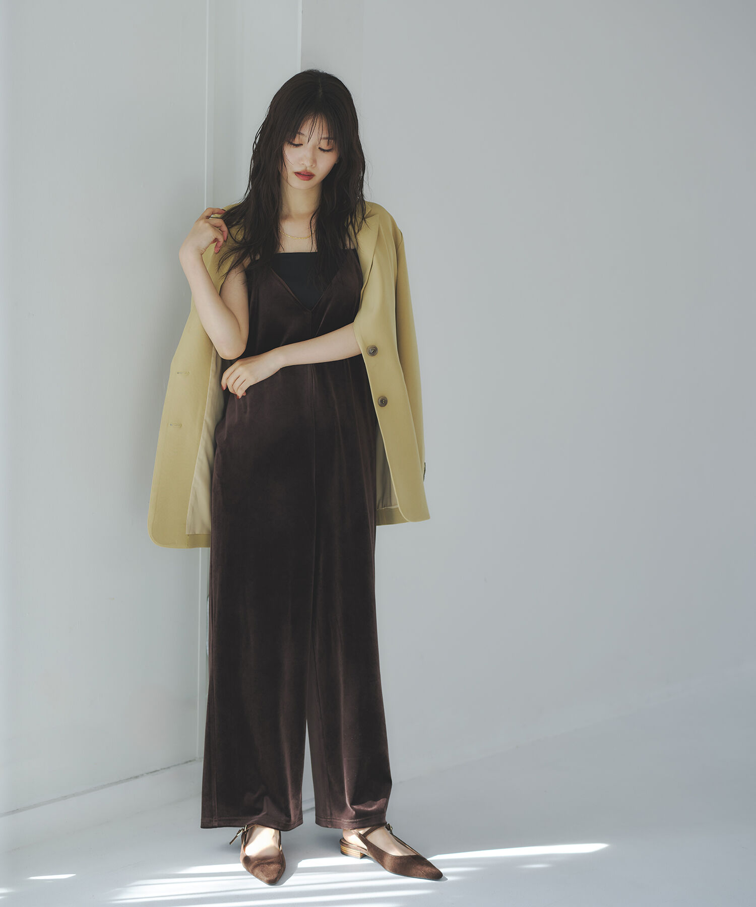  「ベロアオールインワン」|ワンピース|