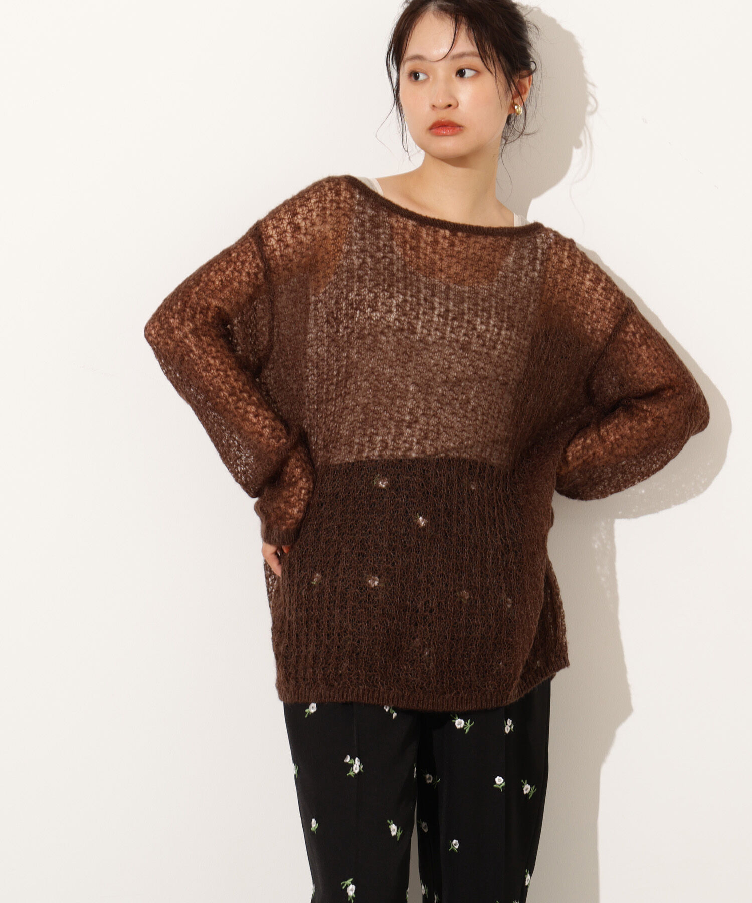  「モヘヤブレンドオーバーニット」|ニット・セーター|