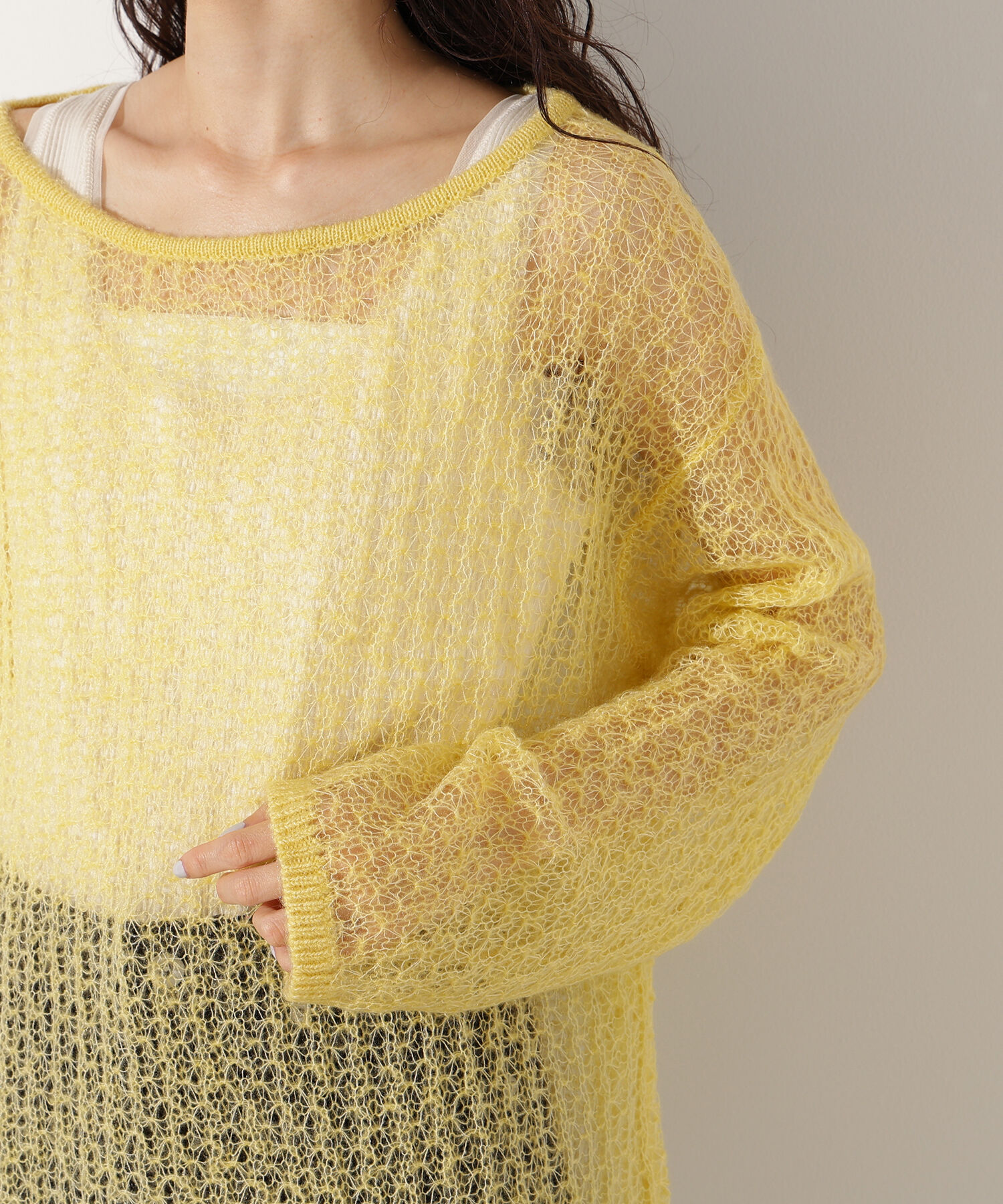  「モヘヤブレンドオーバーニット」|ニット・セーター|