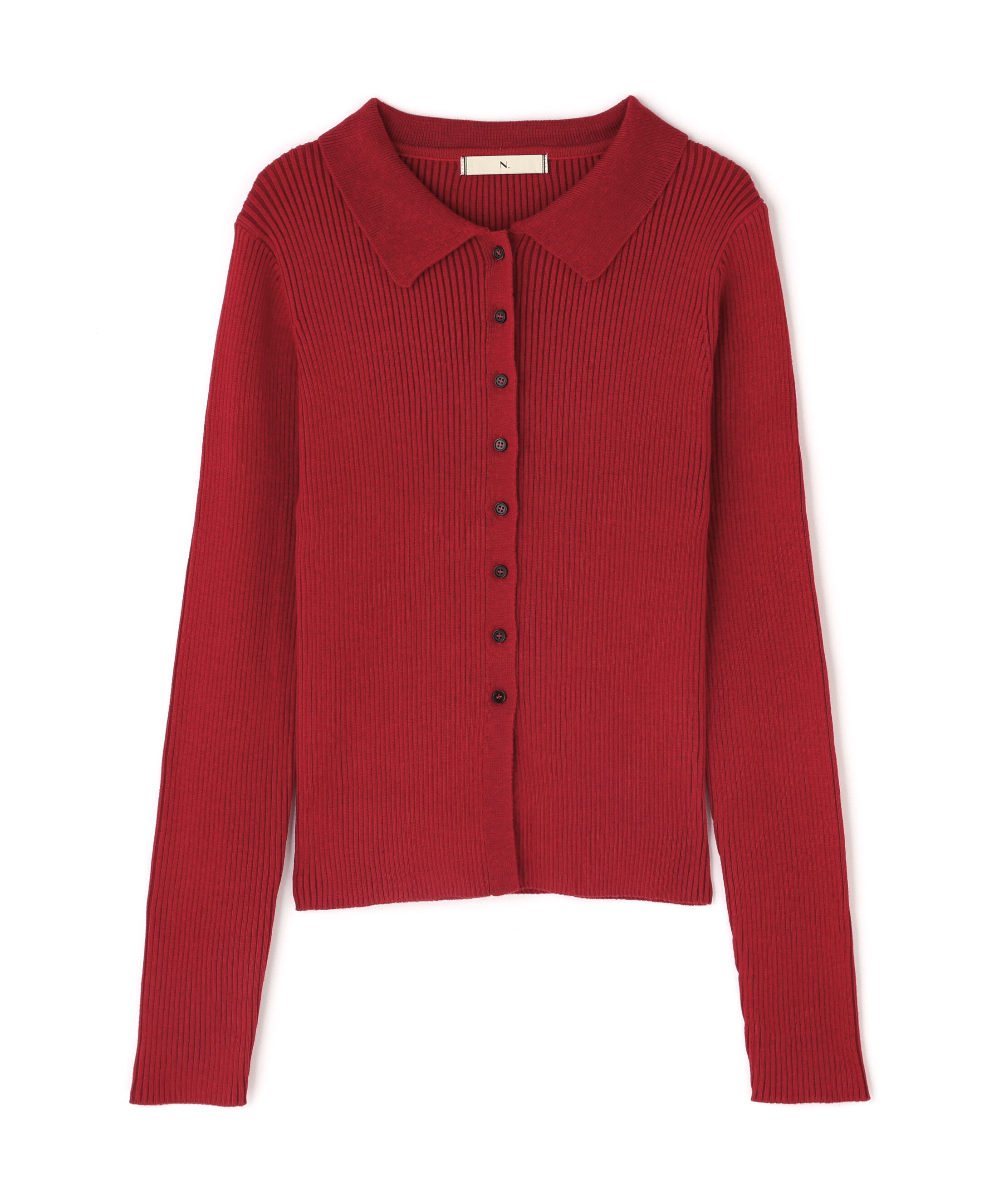  「ポロカラーリブニット」|ニット・セーター|