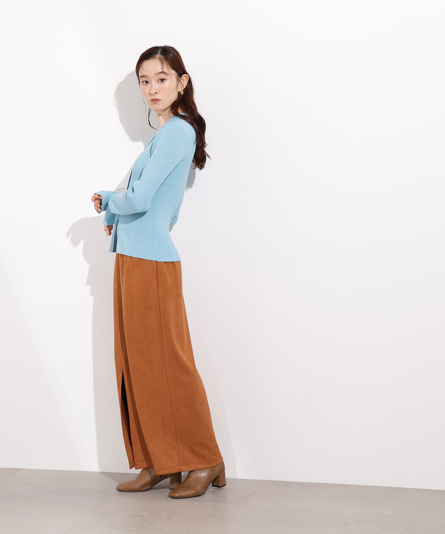  「ポロカラーリブニット」|ニット・セーター|