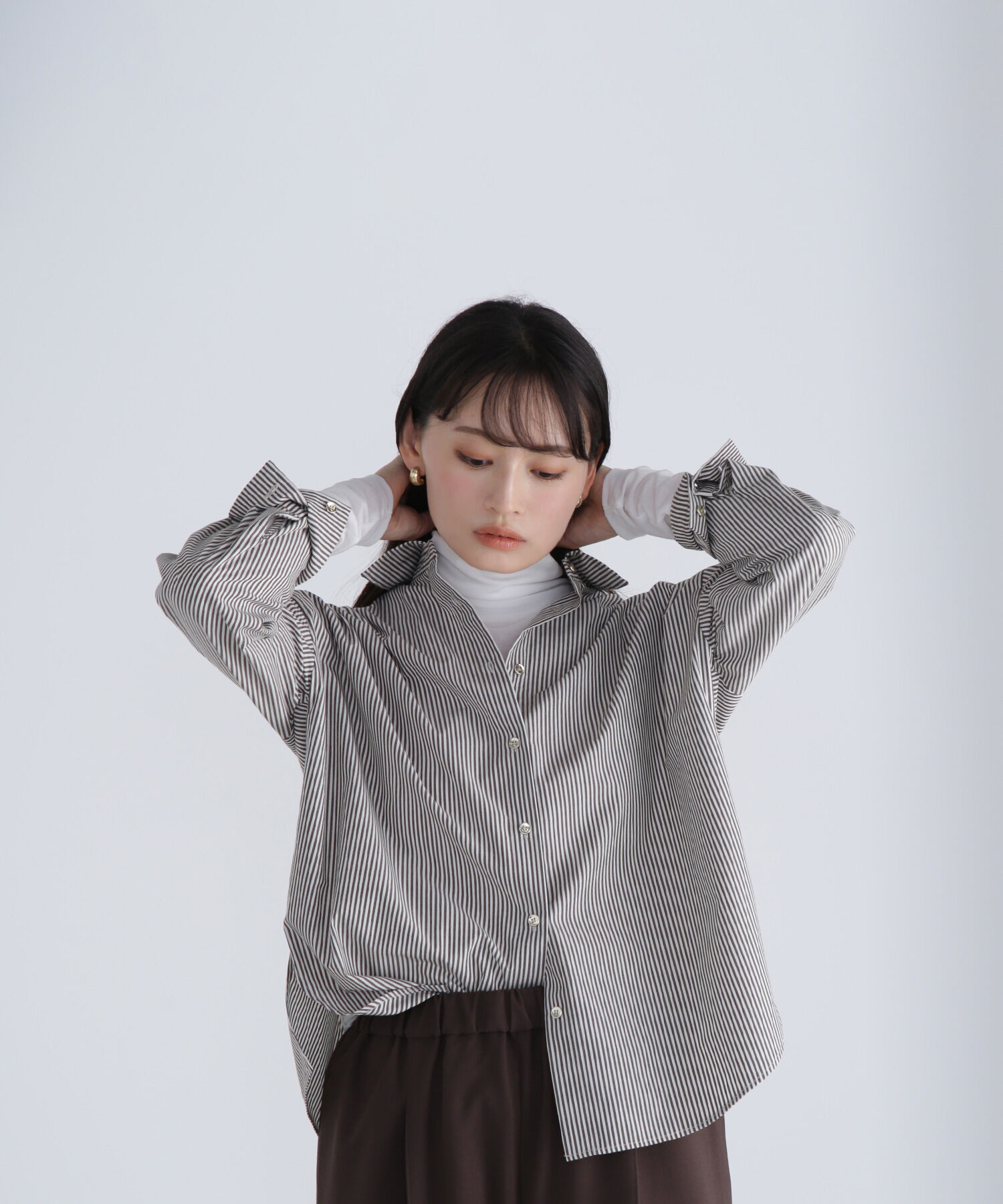  「シアーカットソーシリーズ ハイネック」|Tシャツ・カットソー|