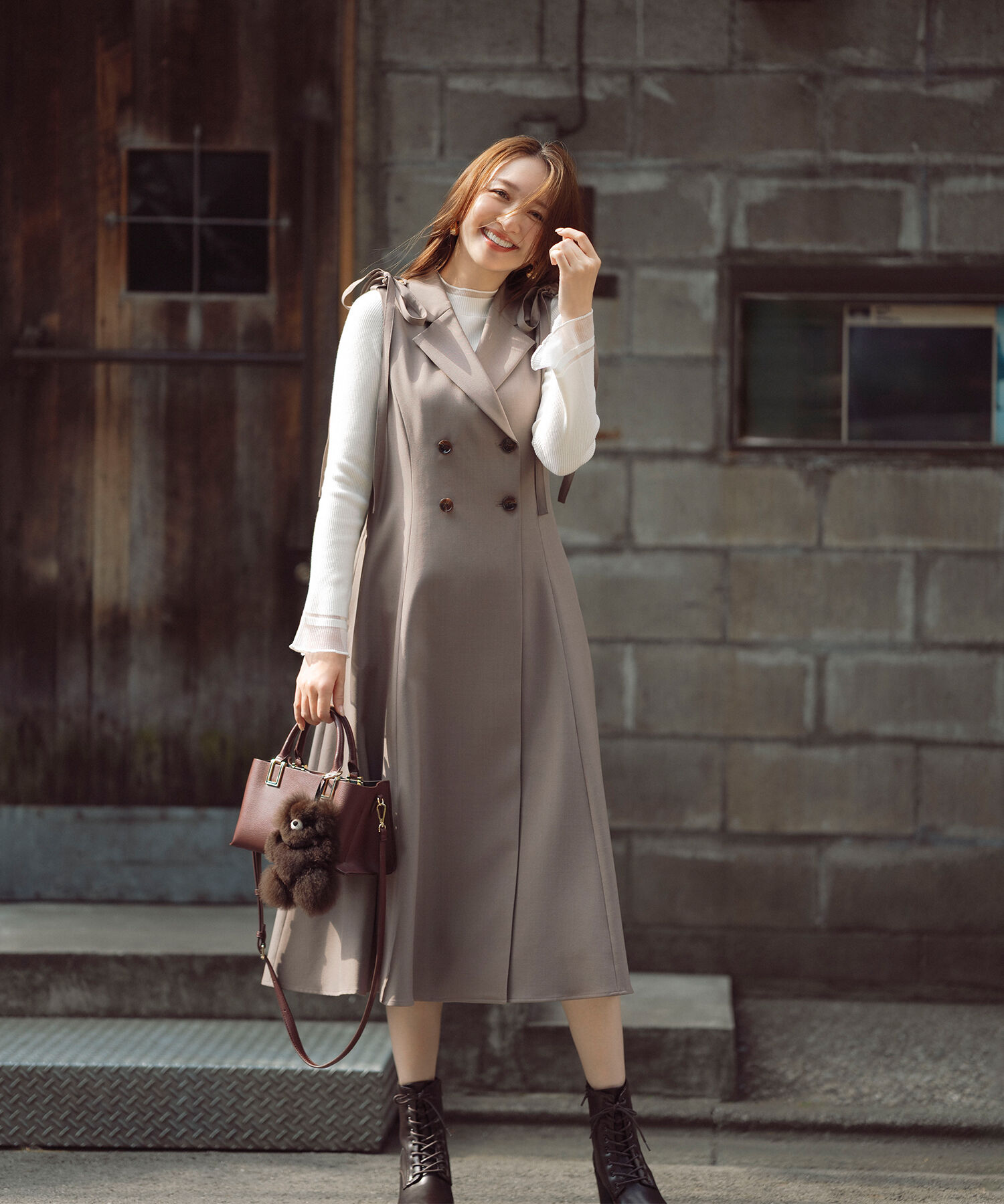  「&ldquo;さりげな&rdquo;シアースリーブニット」|ニット・セーター|