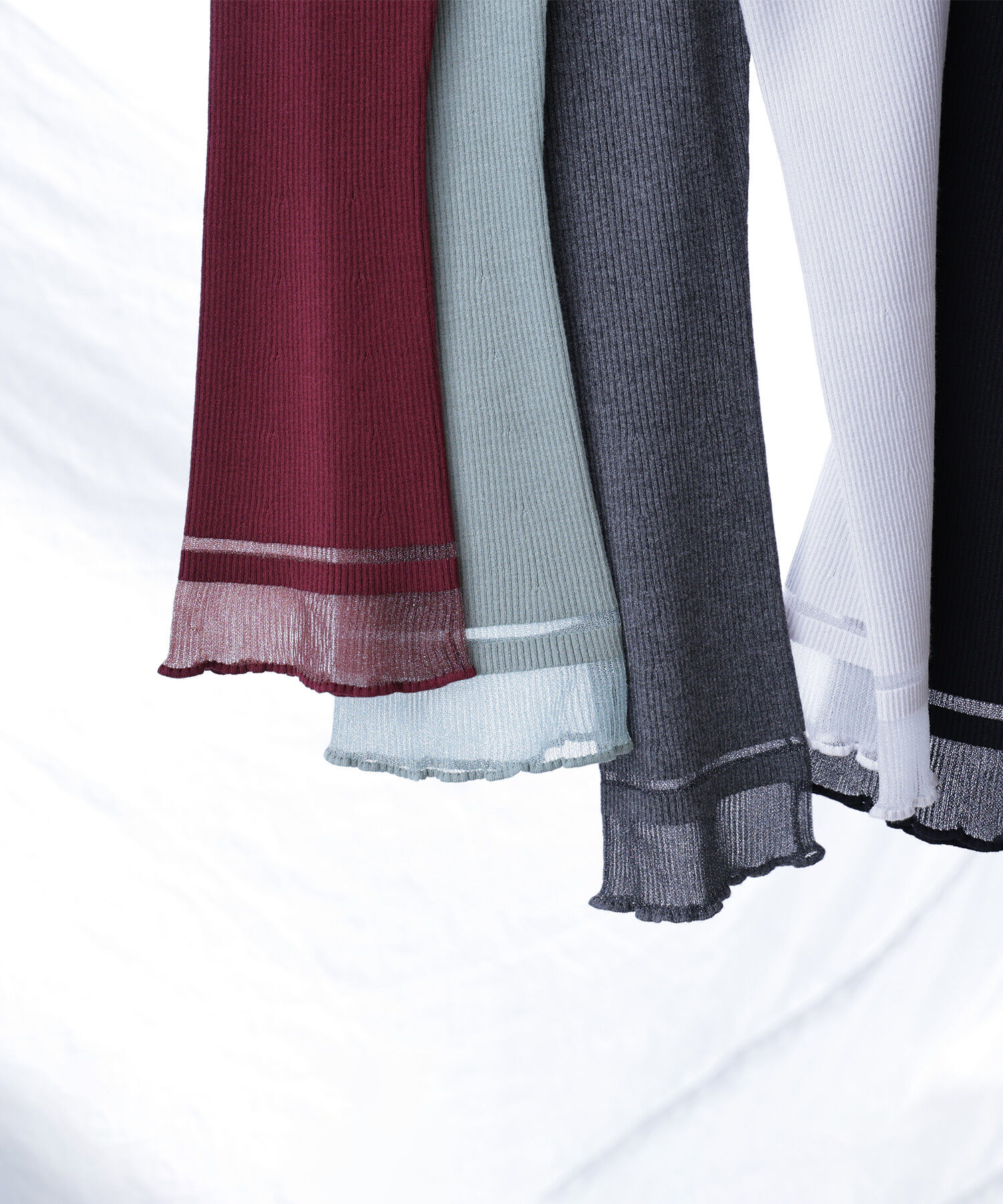  「&ldquo;さりげな&rdquo;シアースリーブニット」|ニット・セーター|バーガンディ1