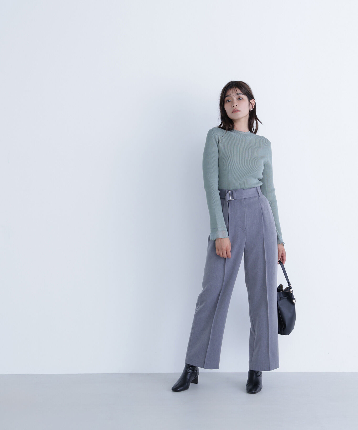  「&ldquo;さりげな&rdquo;シアースリーブニット」|ニット・セーター|