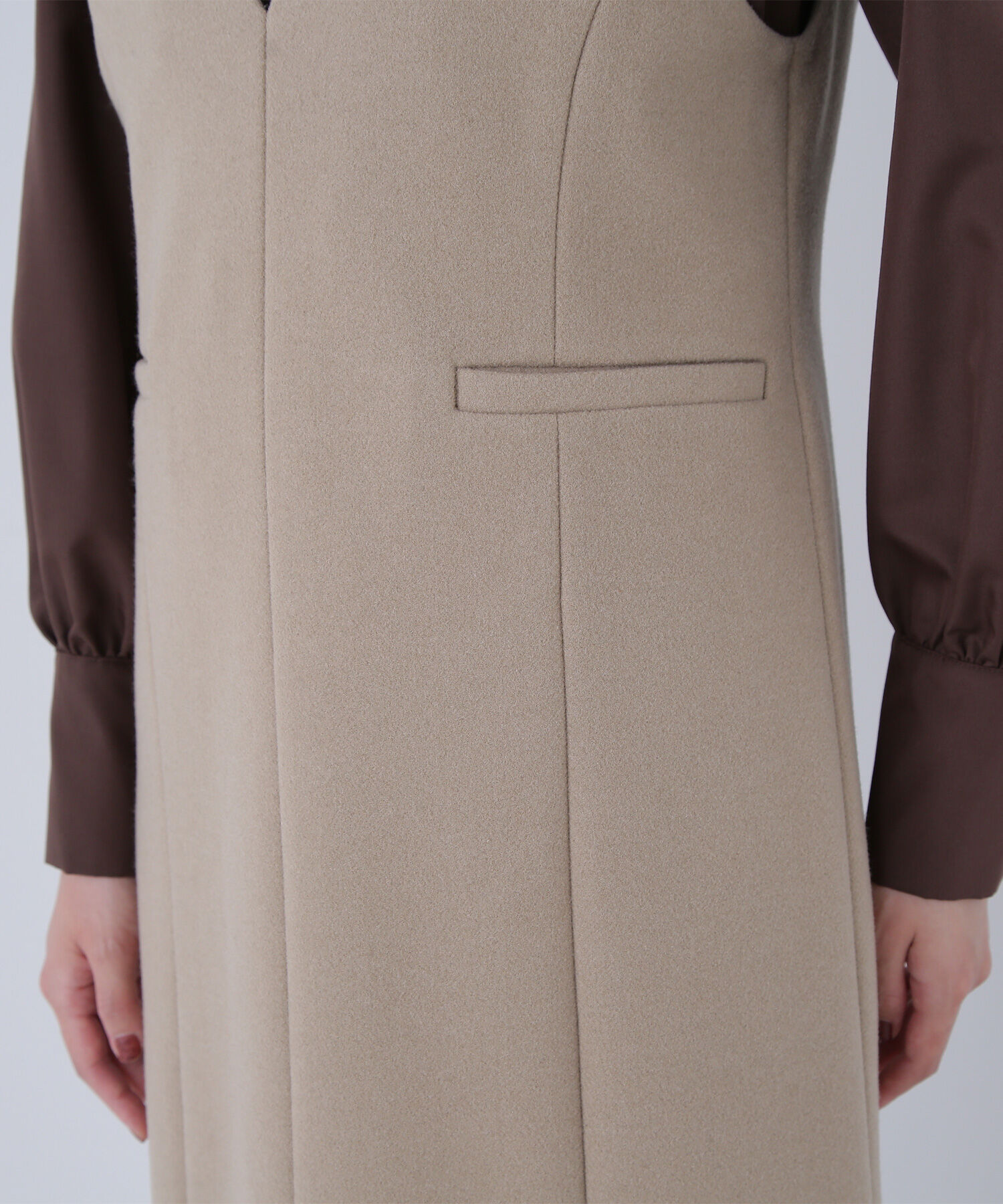  「圧縮ジャージーシリーズ ジャンパースカート」|ワンピース|