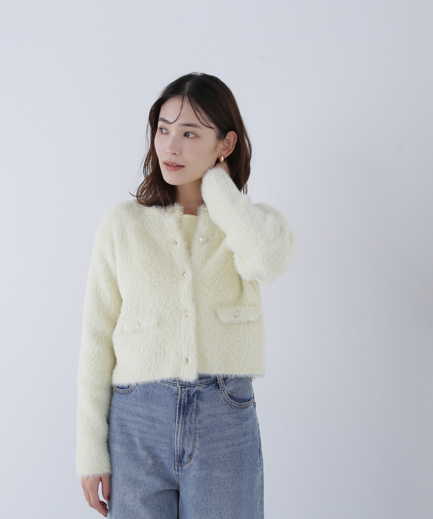  「&ldquo;ふわ＆リブ&rdquo;アンサンブルニット」|ニット・セーター|