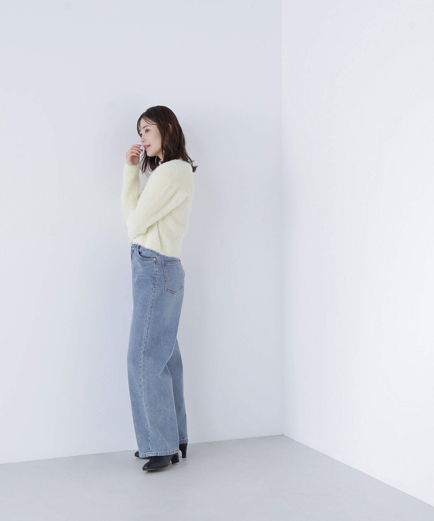  「&ldquo;ふわ＆リブ&rdquo;アンサンブルニット」|ニット・セーター|