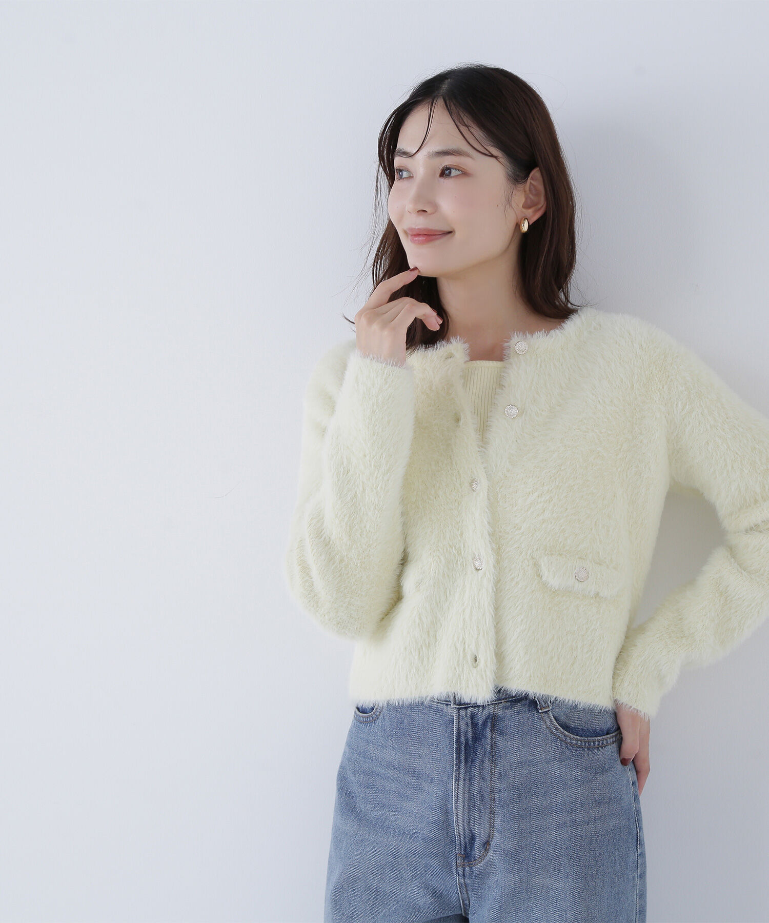  「&ldquo;ふわ＆リブ&rdquo;アンサンブルニット」|ニット・セーター|