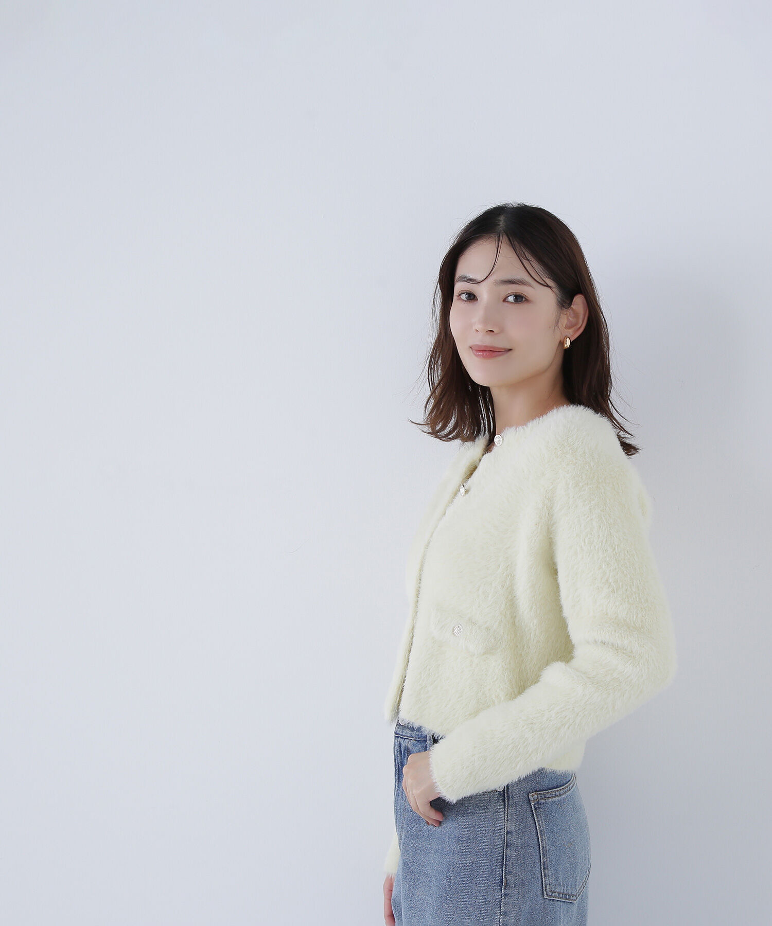  「&ldquo;ふわ＆リブ&rdquo;アンサンブルニット」|ニット・セーター|