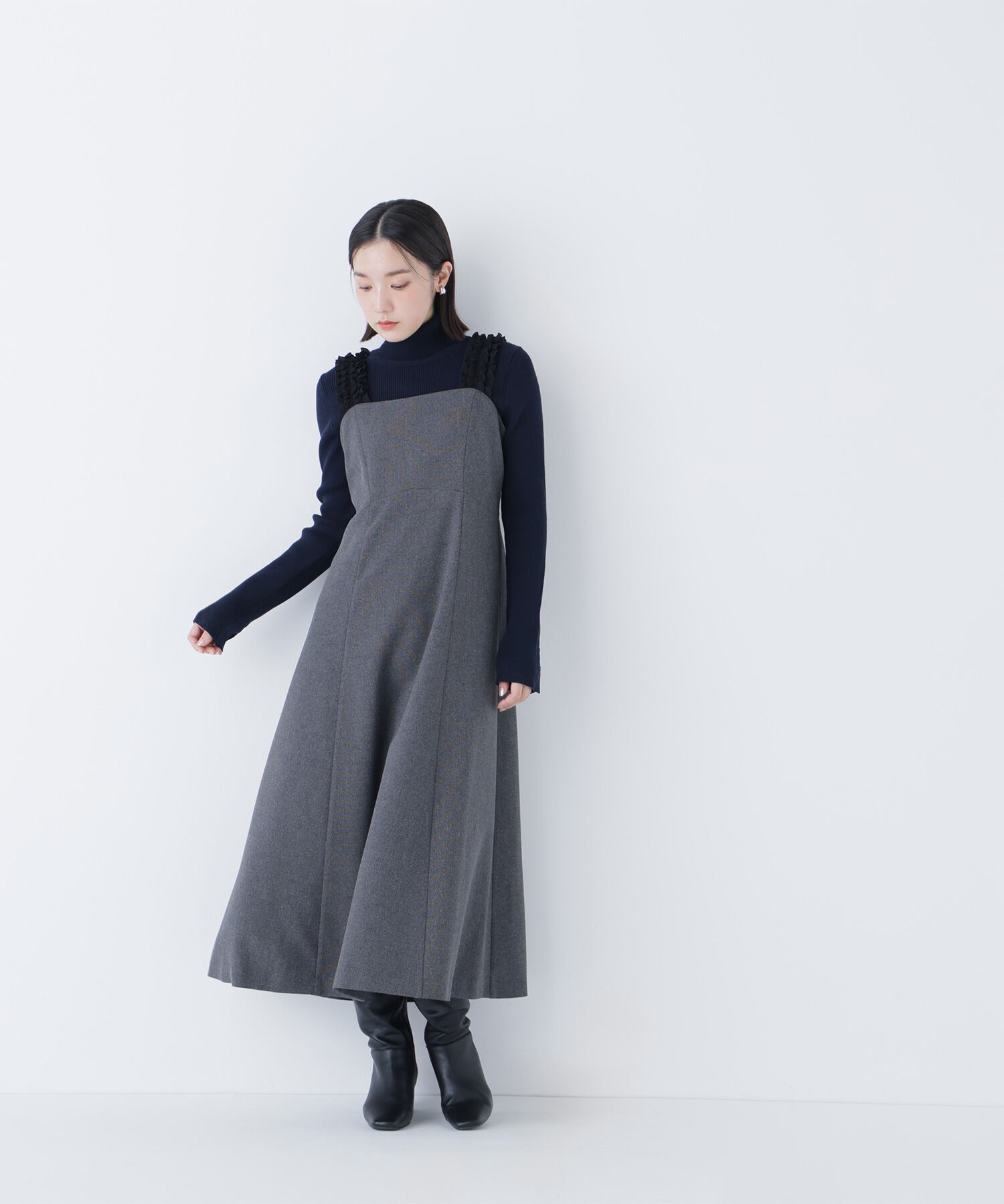  「フリルショルダージャンスカ」|ワンピース|