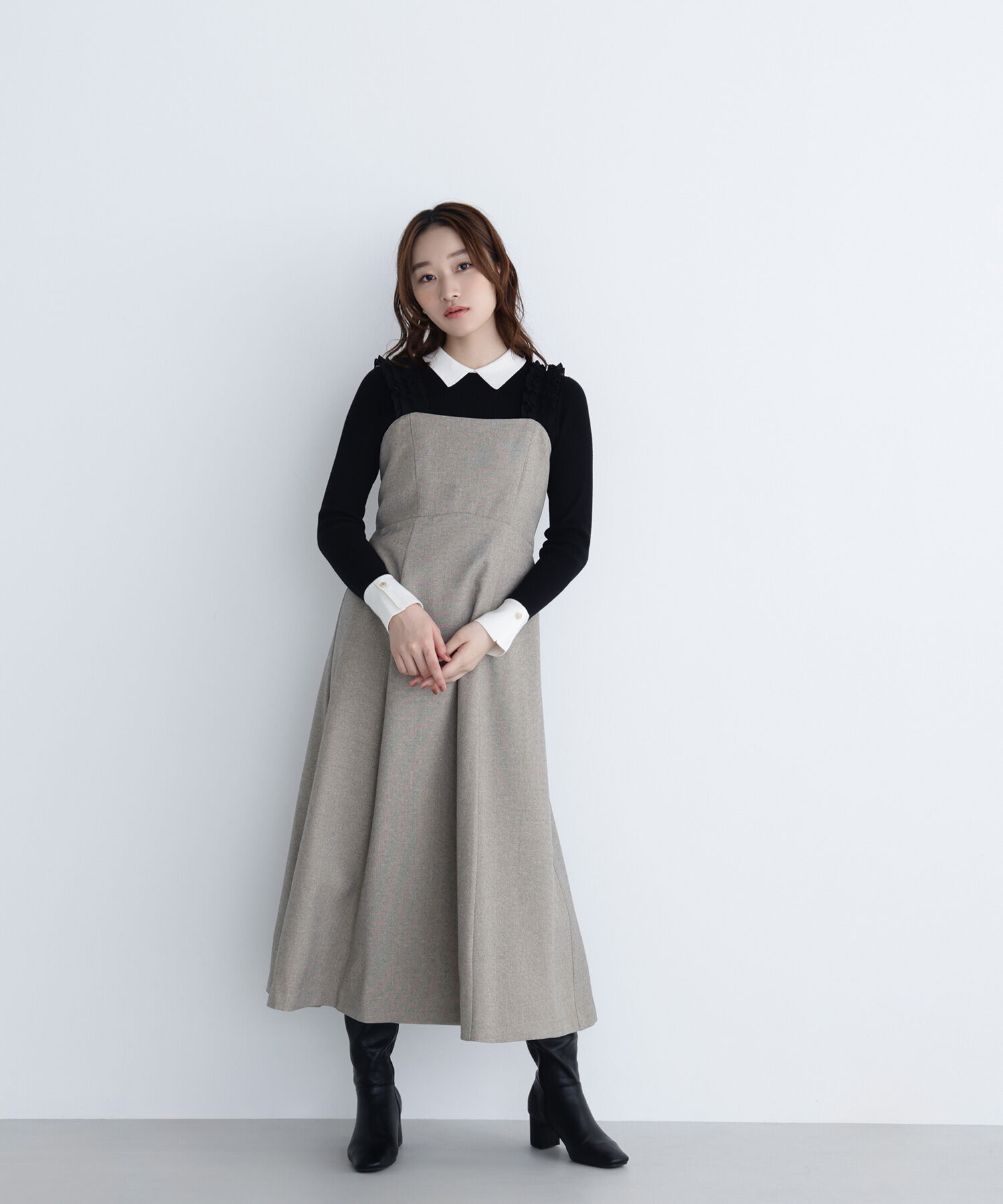  「フリルショルダージャンスカ」|ワンピース|