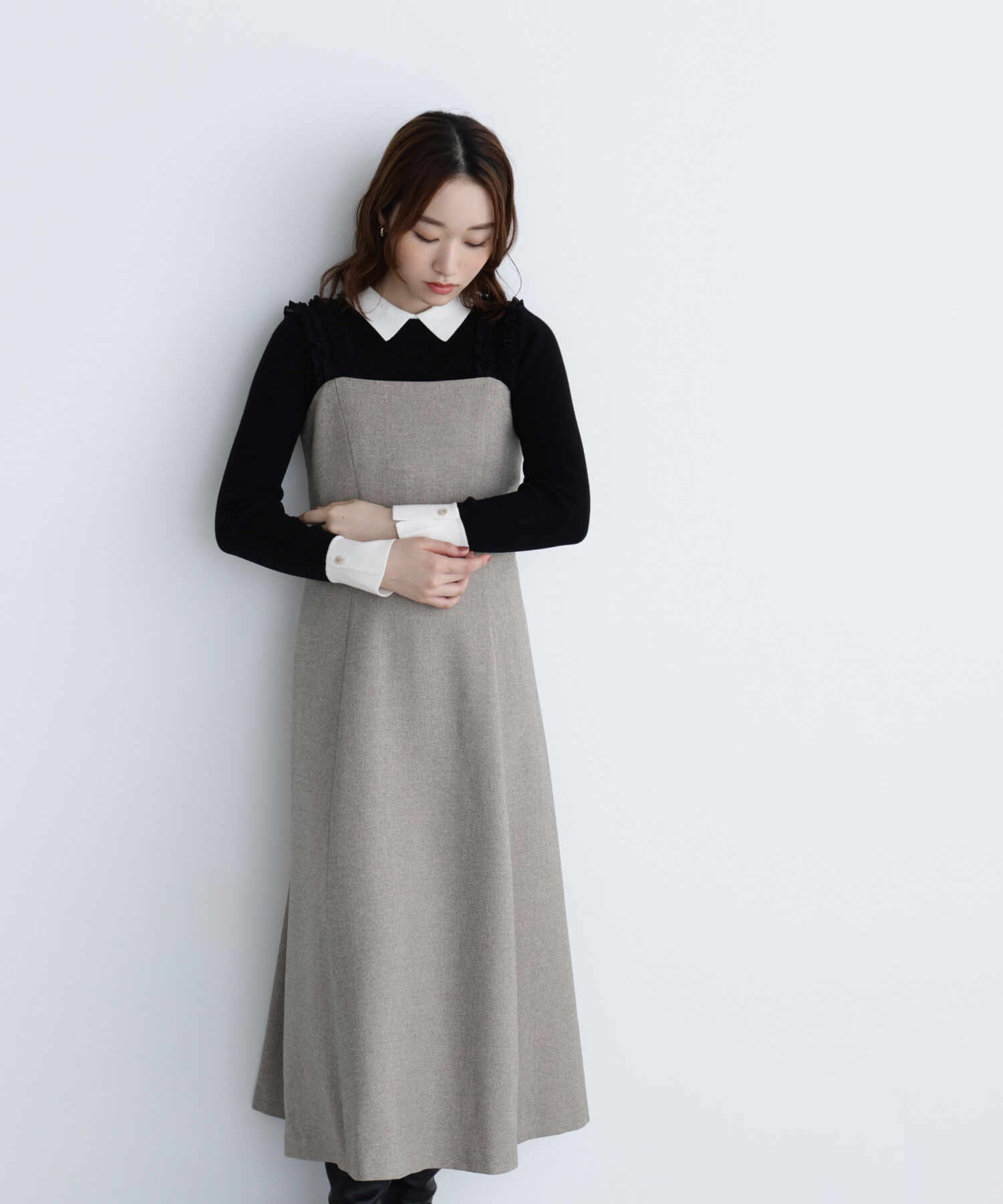  「フリルショルダージャンスカ」|ワンピース|