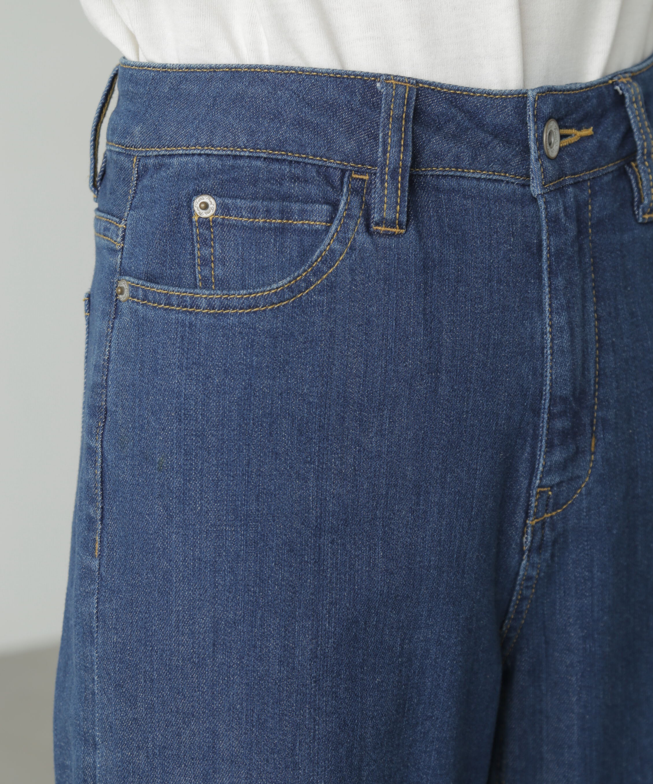  「[低身長サイズ/Sシリーズ]ベーシックワイドデニムパンツ」|その他|