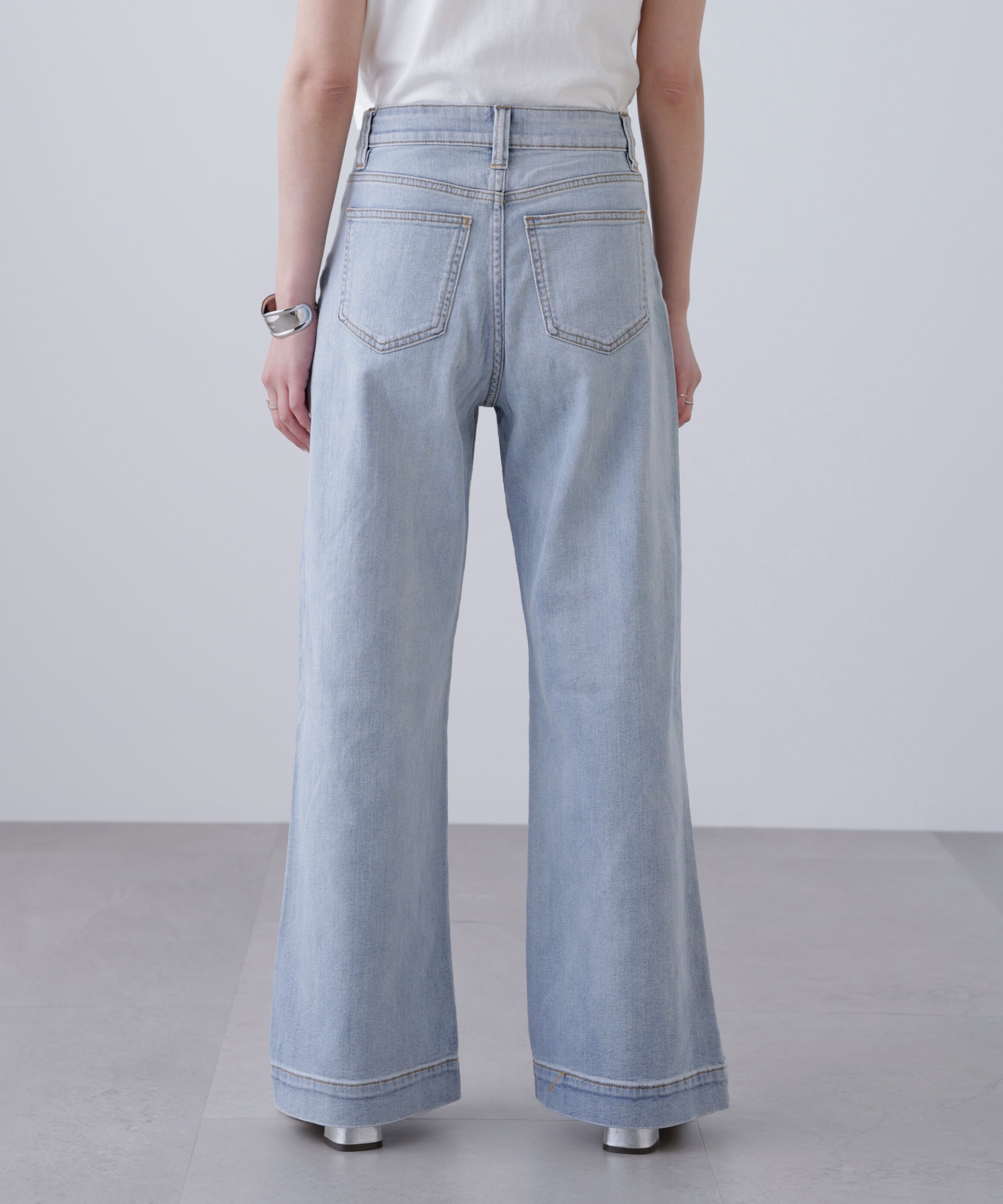  「[低身長サイズ/Sシリーズ]ベーシックワイドデニムパンツ」|その他|