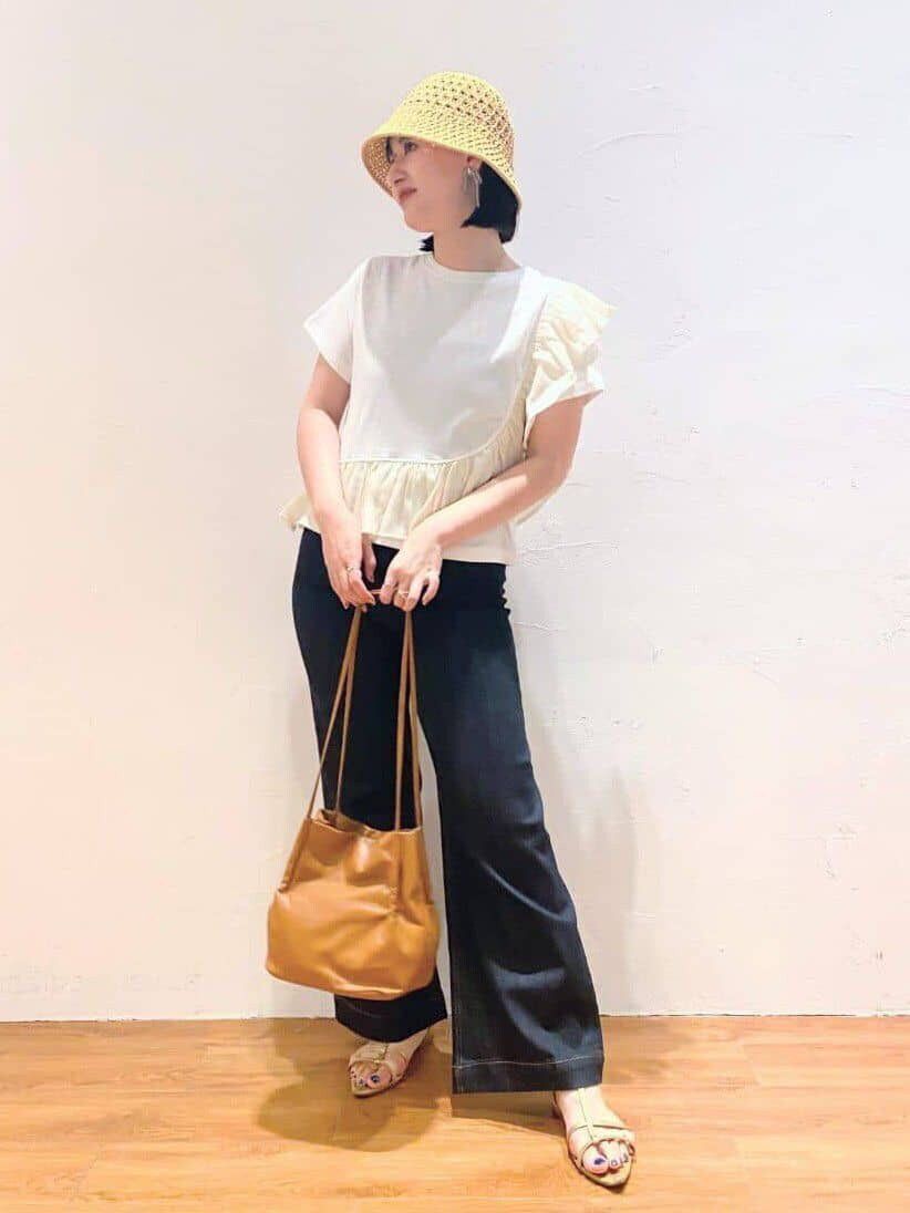  「[低身長サイズ/Sシリーズ]ベーシックワイドデニムパンツ」|その他|