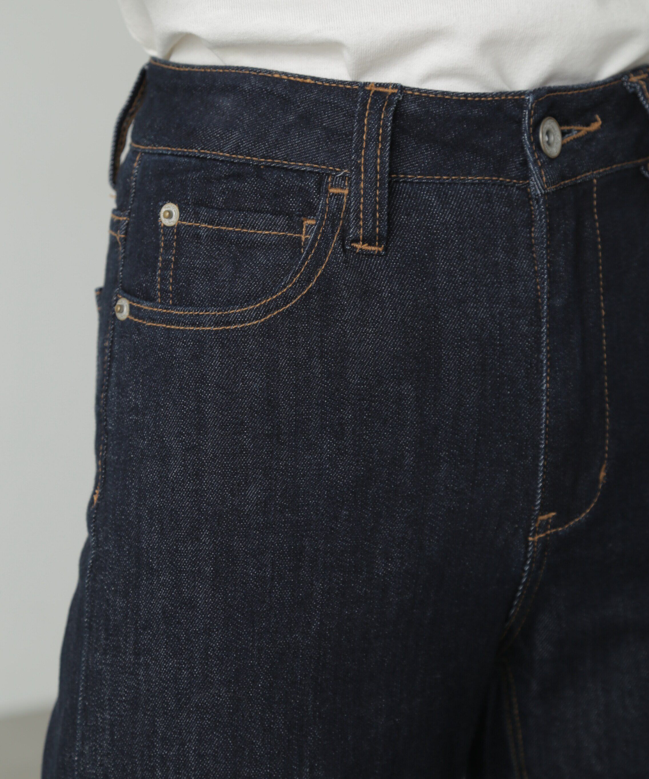  「[低身長サイズ/Sシリーズ]ベーシックワイドデニムパンツ」|その他|