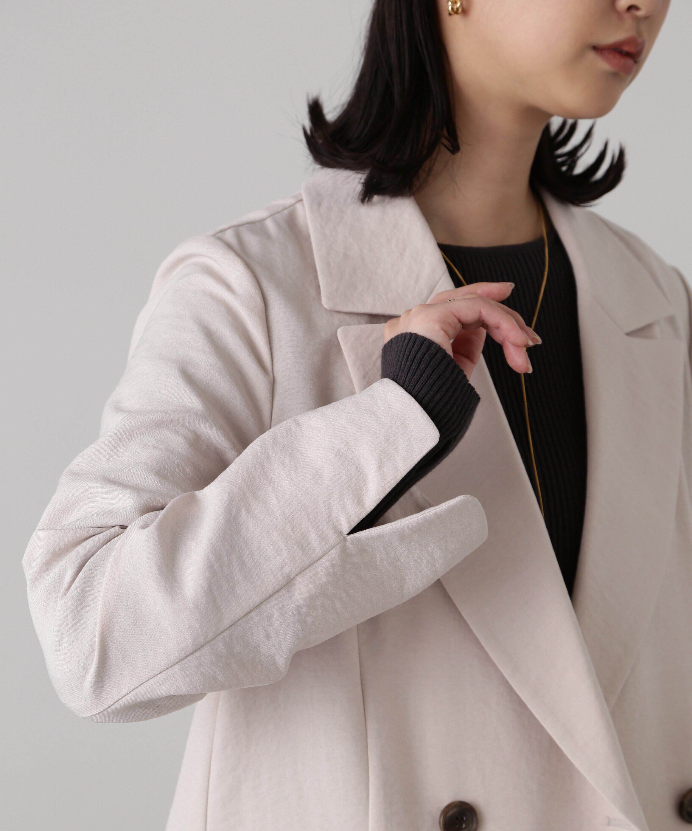  「[低身長サイズ/Sシリーズ]気流染めダブルジャケット」|その他|