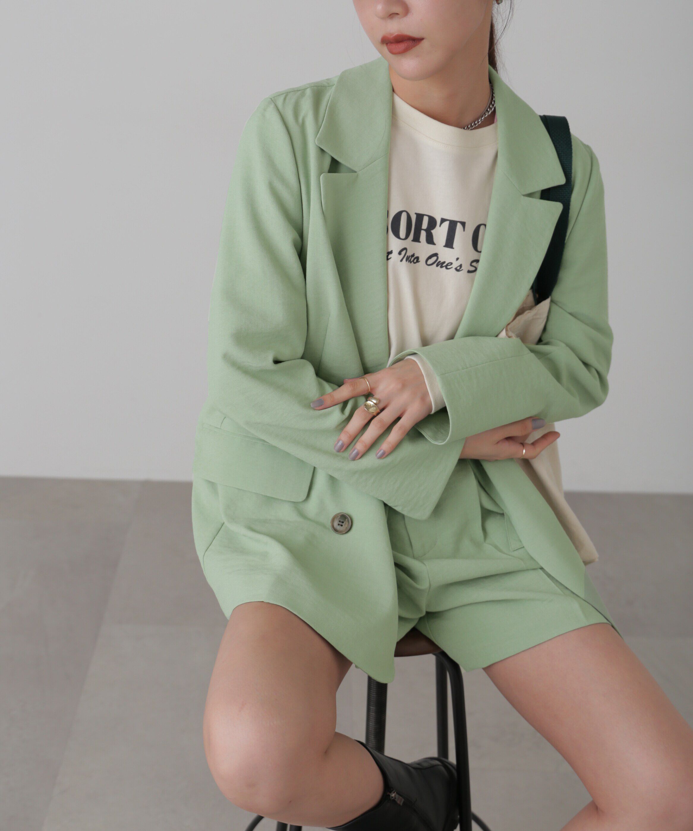  「[低身長サイズ/Sシリーズ]気流染めダブルジャケット」|その他|