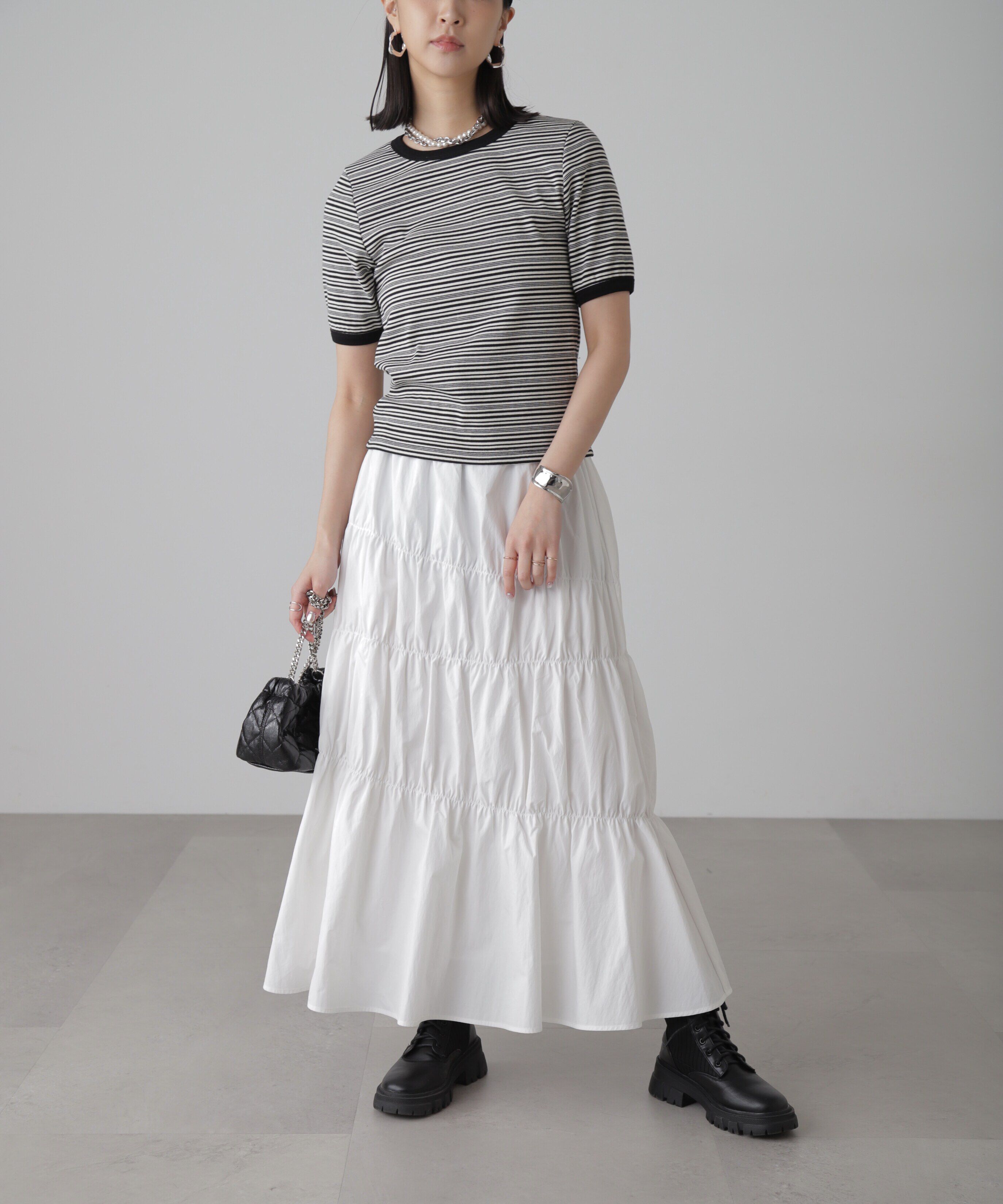  「ランダムボーダーカットソー」|Tシャツ・カットソー|