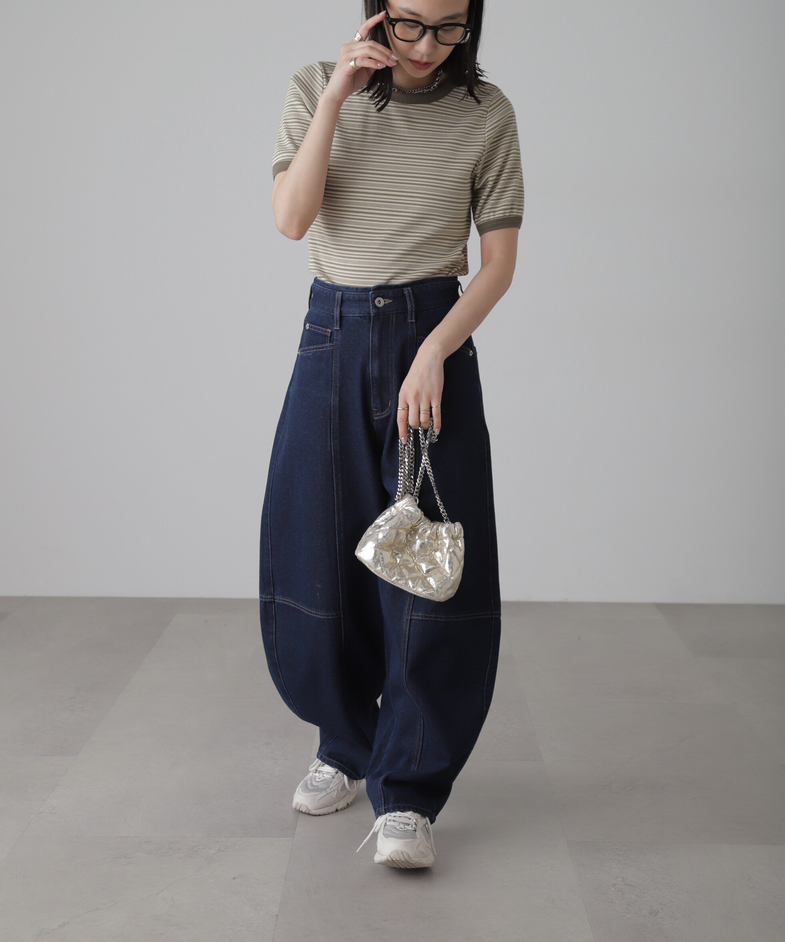  「ランダムボーダーカットソー」|Tシャツ・カットソー|