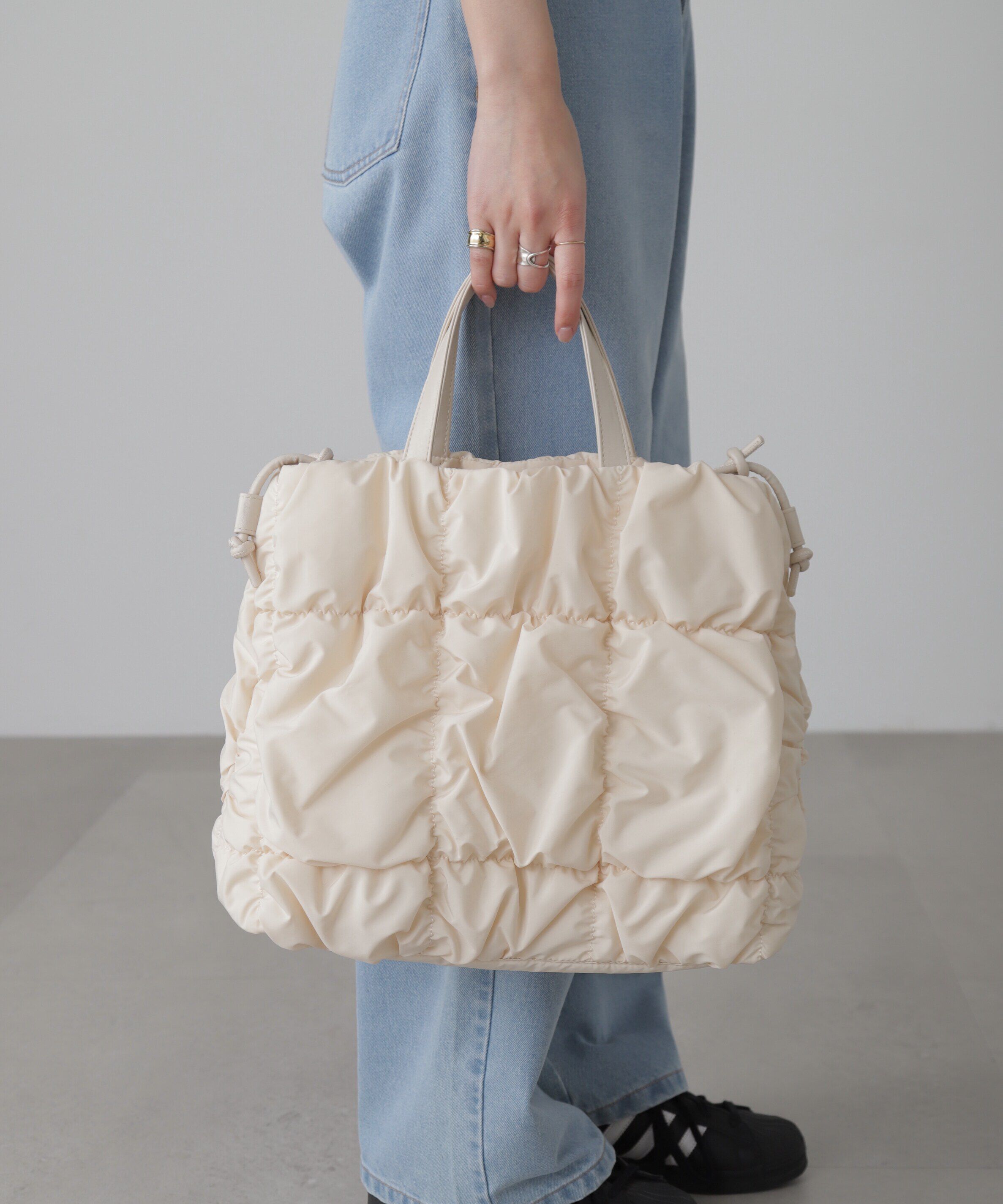  「タックトートバッグ」|その他|ホワイト