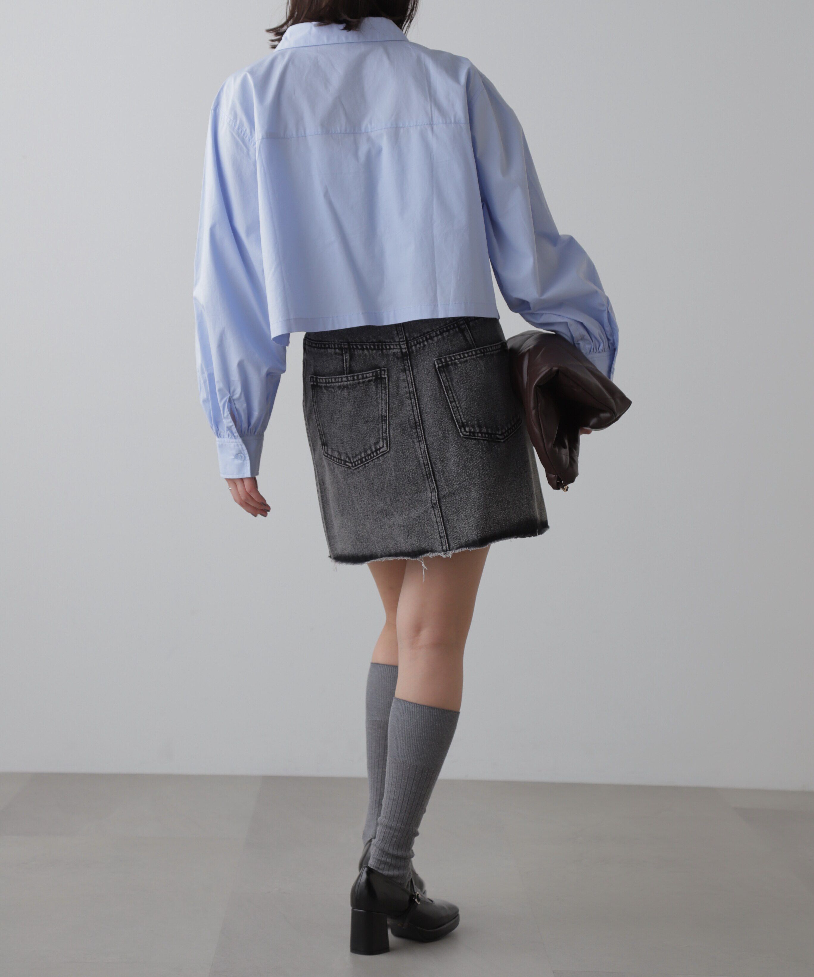  「ビッグポケットショート丈シャツ」|シャツ・ブラウス|