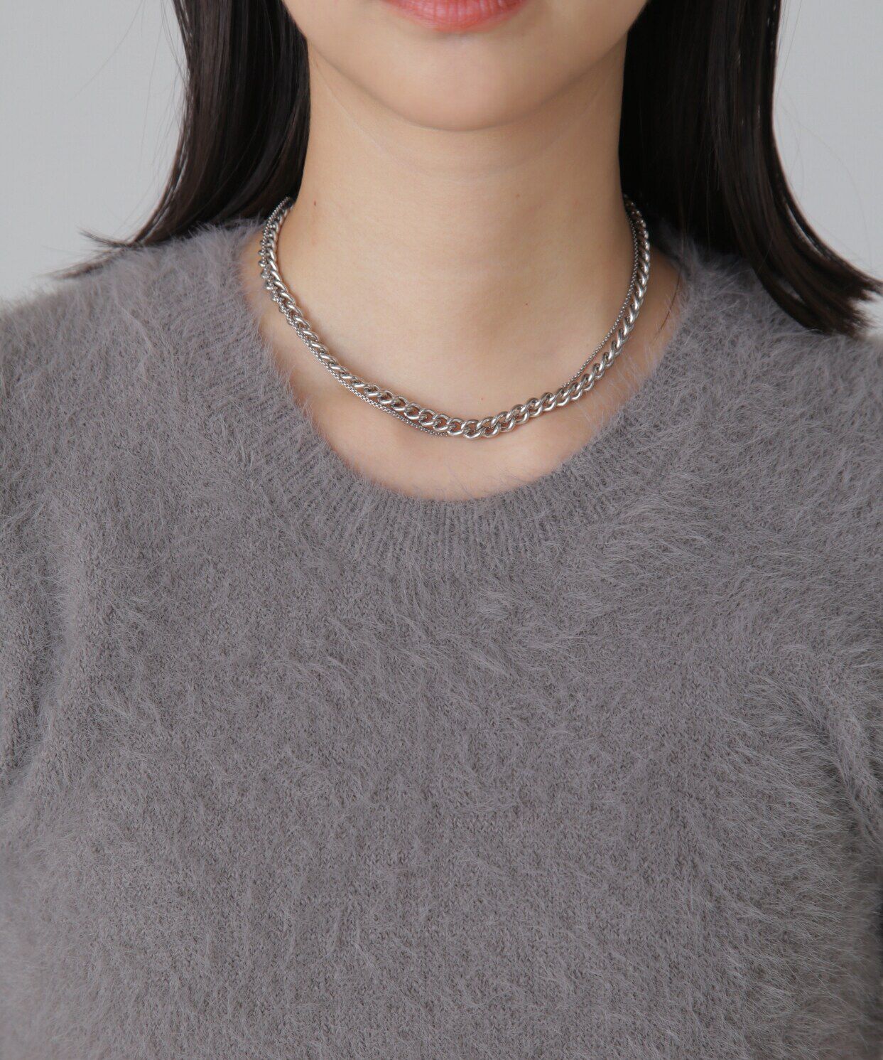  「シャギー半袖ニット」|ニット・セーター|