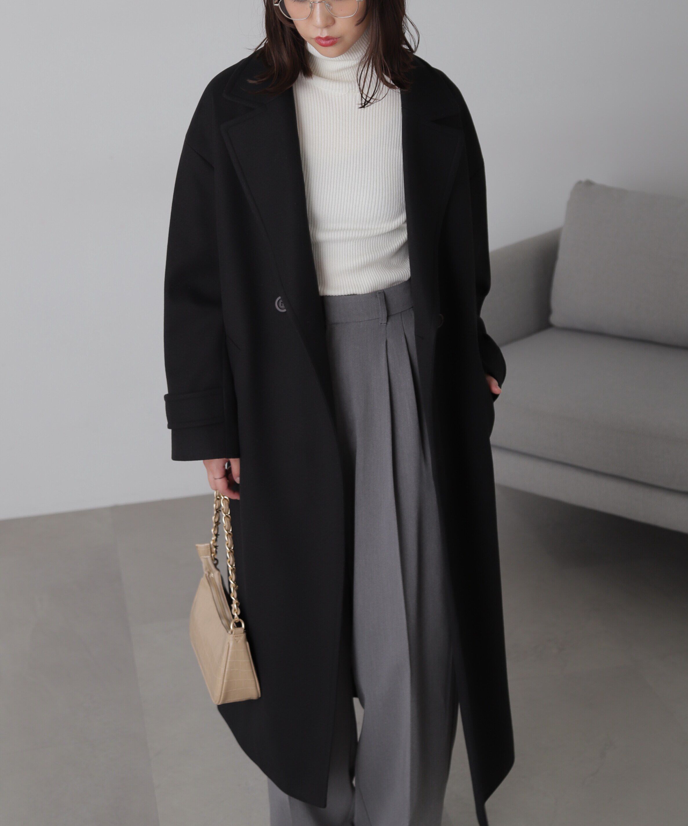  「オーバーチェスターコート」|その他|ブラック