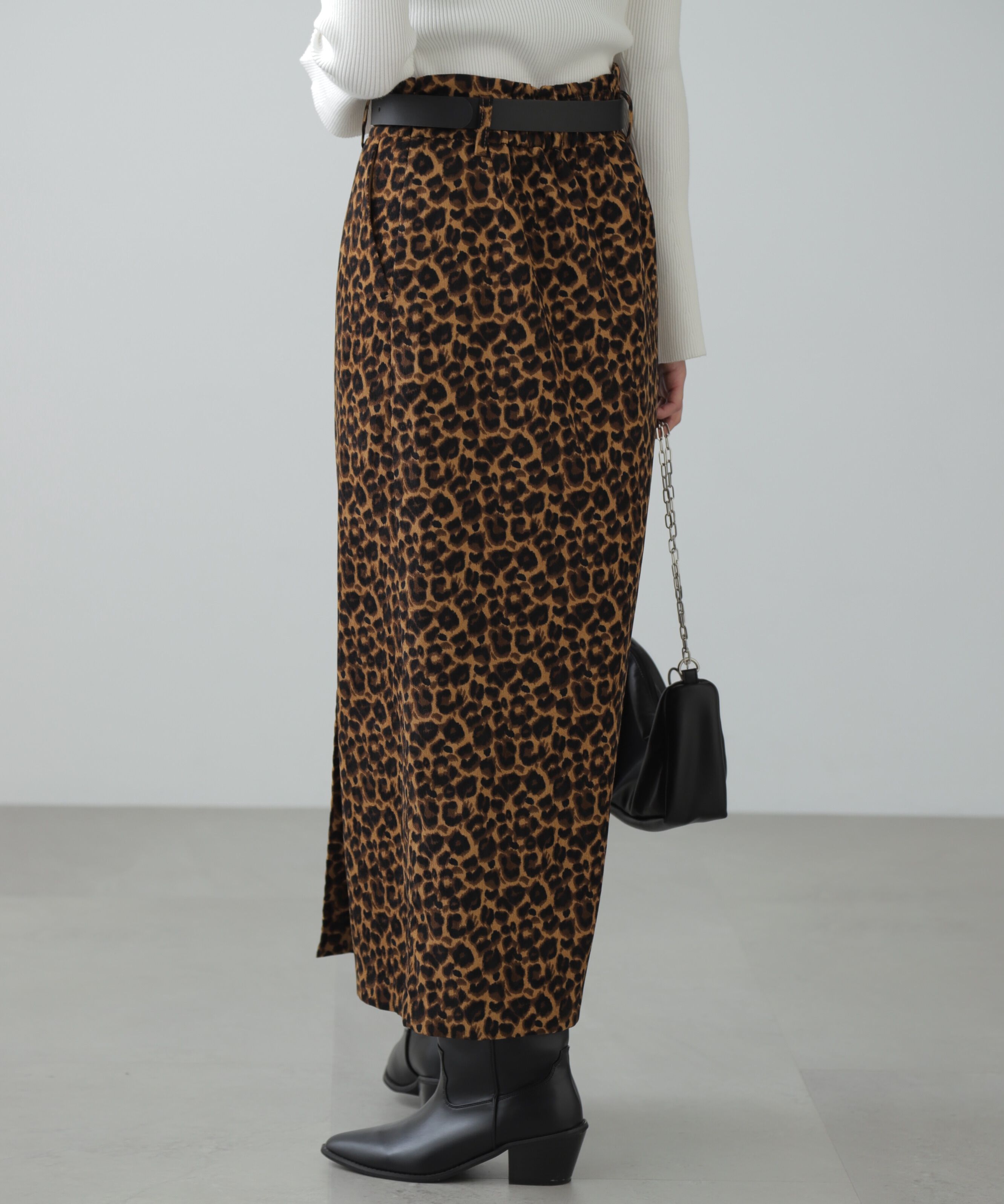  「ラップ風ナロースカート」|スカート|