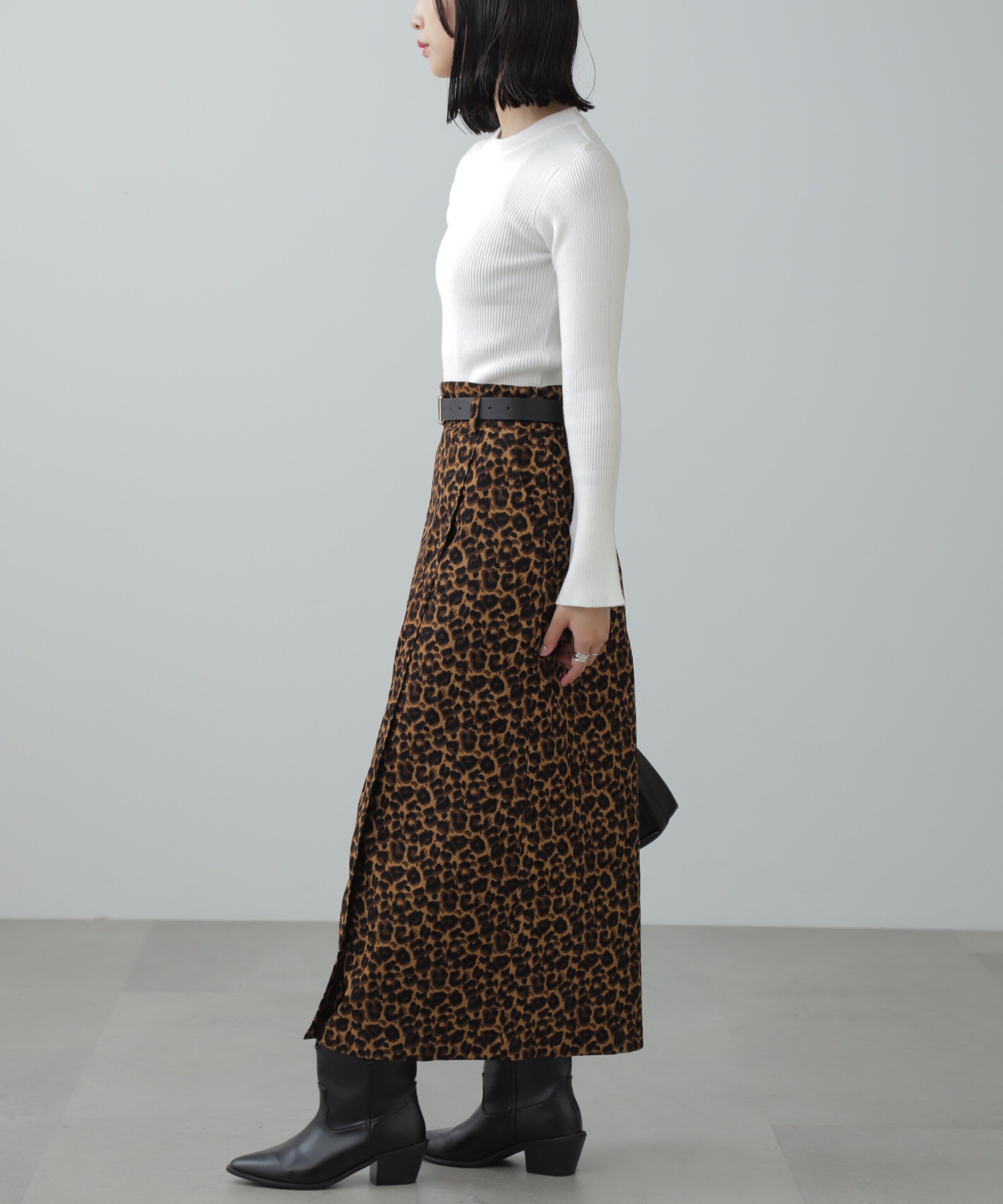  「ラップ風ナロースカート」|スカート|