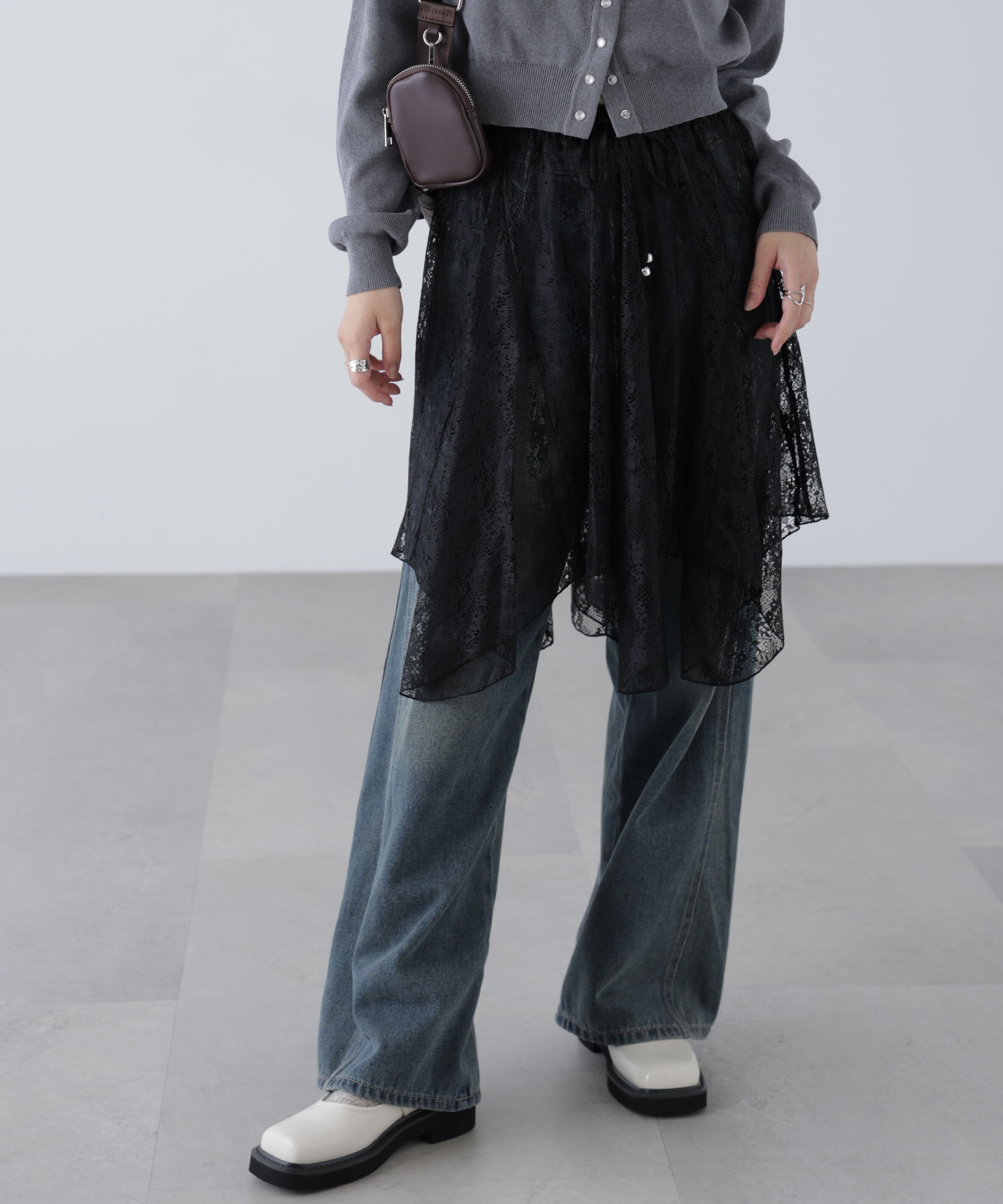  「イレヘムシアーレースミディスカート」|スカート|