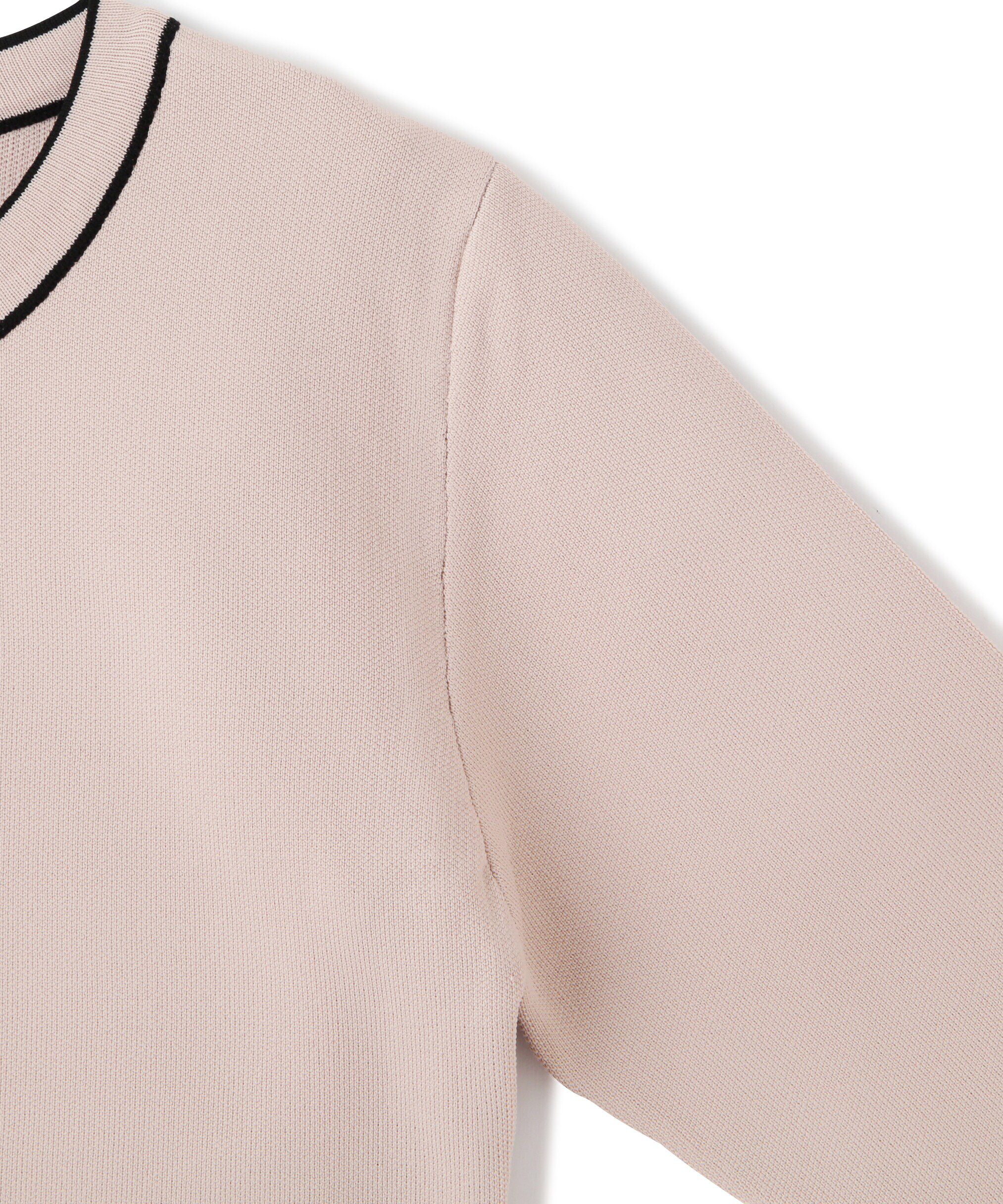  「◇ロゴジャガードビスチェアンサンブル　WEB限定カラー：ピンク」|ニット・セーター|