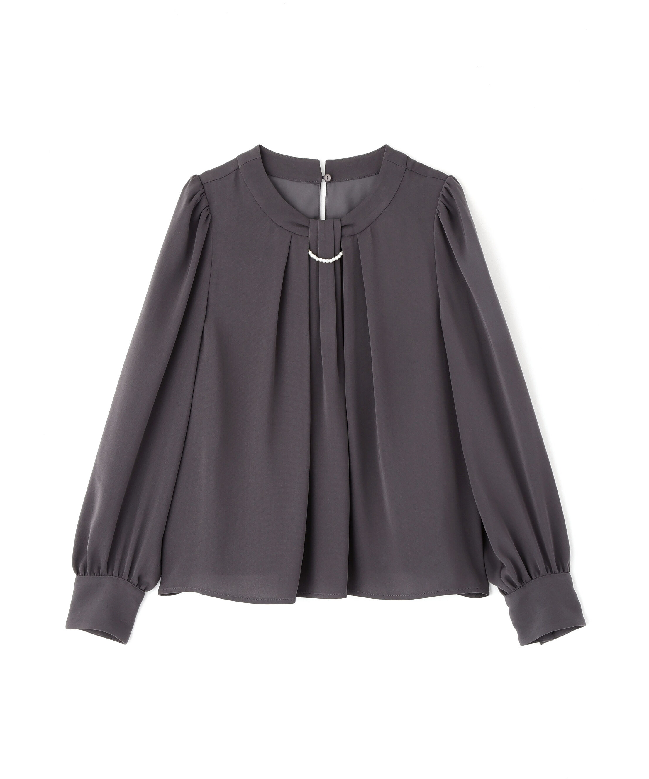 PROPORTION BODY DRESSING「パール付きベーシックブラウス 26SS」|シャツ・ブラウス|