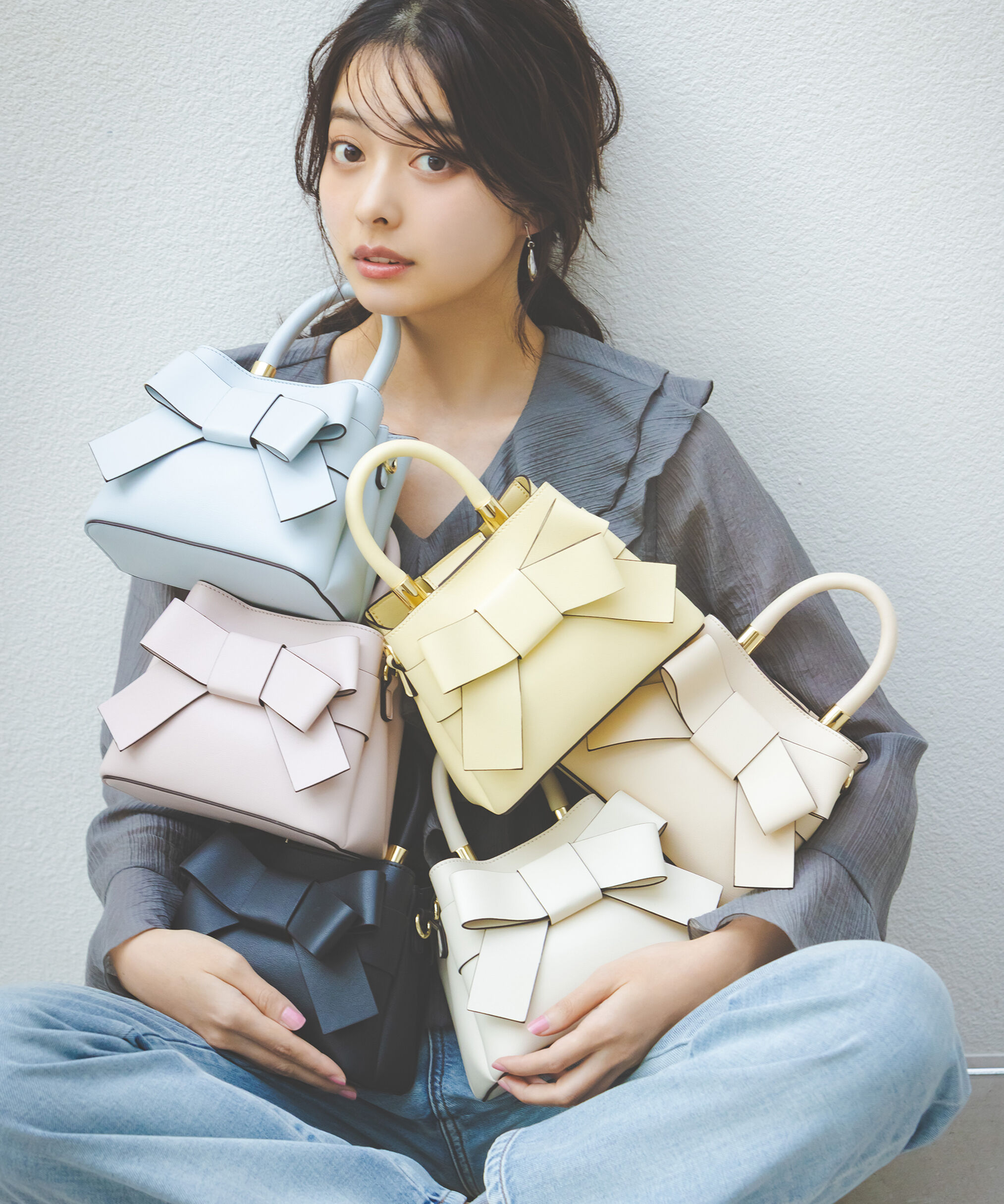 PROPORTION BODY DRESSING「フロントリボンバッグミニ　26SS」|その他|ピンク