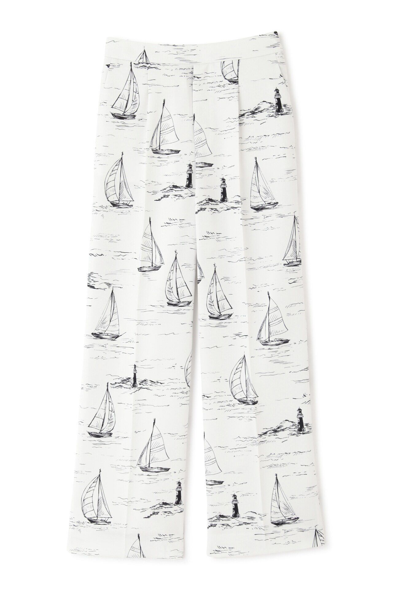  「◆ヨットプリントセミワイドパンツ」|その他|