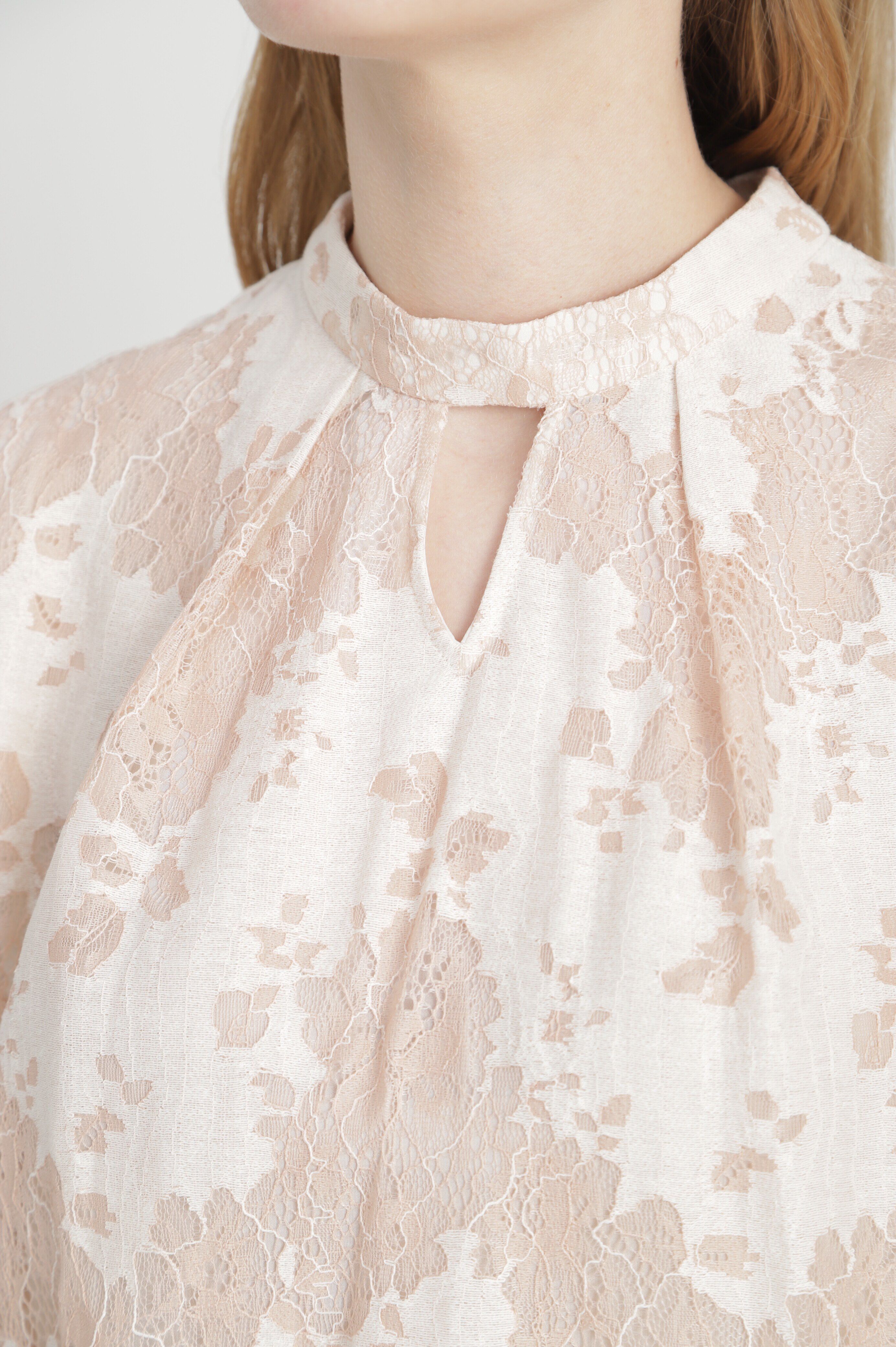  「◆バイカラーレースタックブラウス」|シャツ・ブラウス|