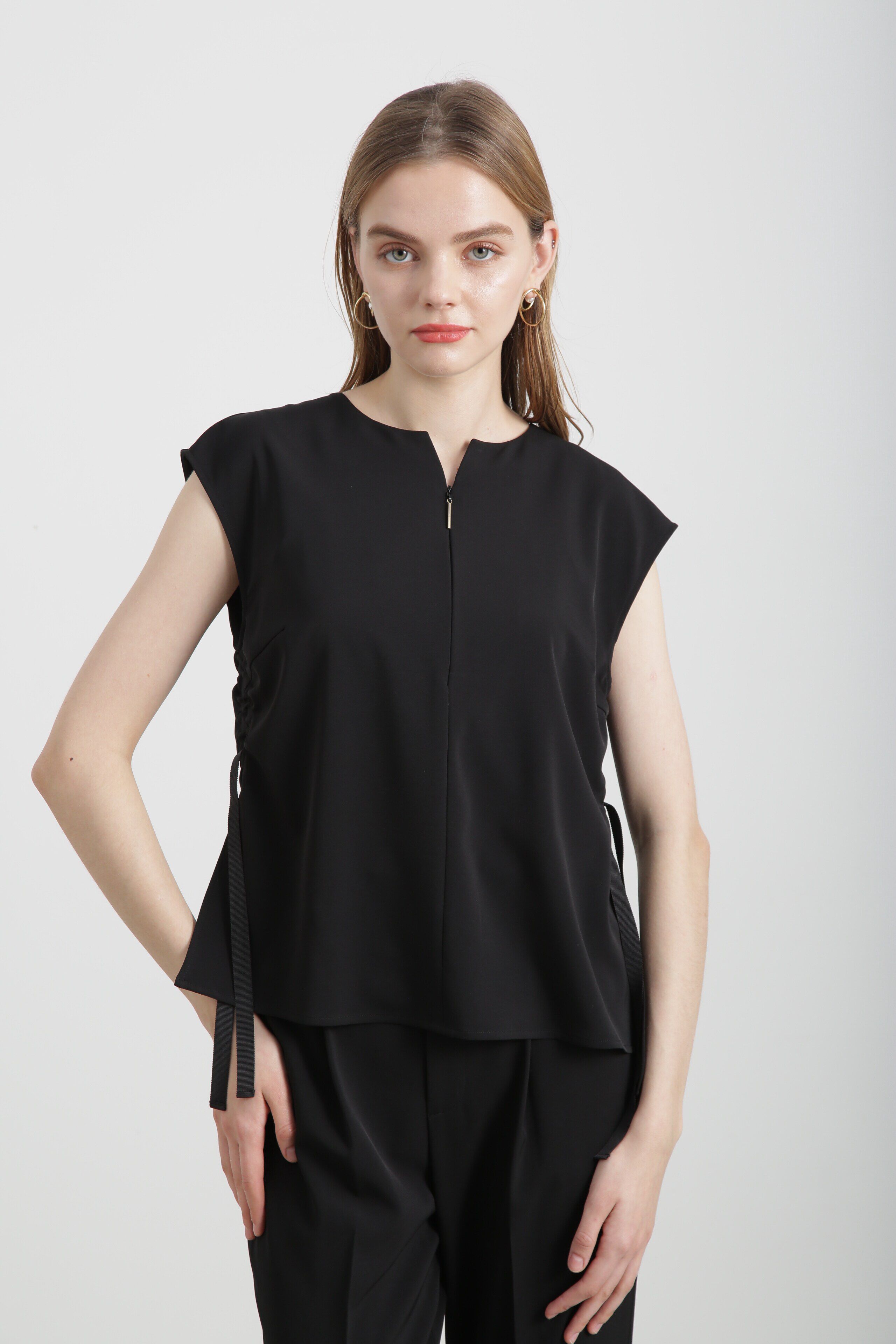  「◆サイドテープブラウス」|シャツ・ブラウス|